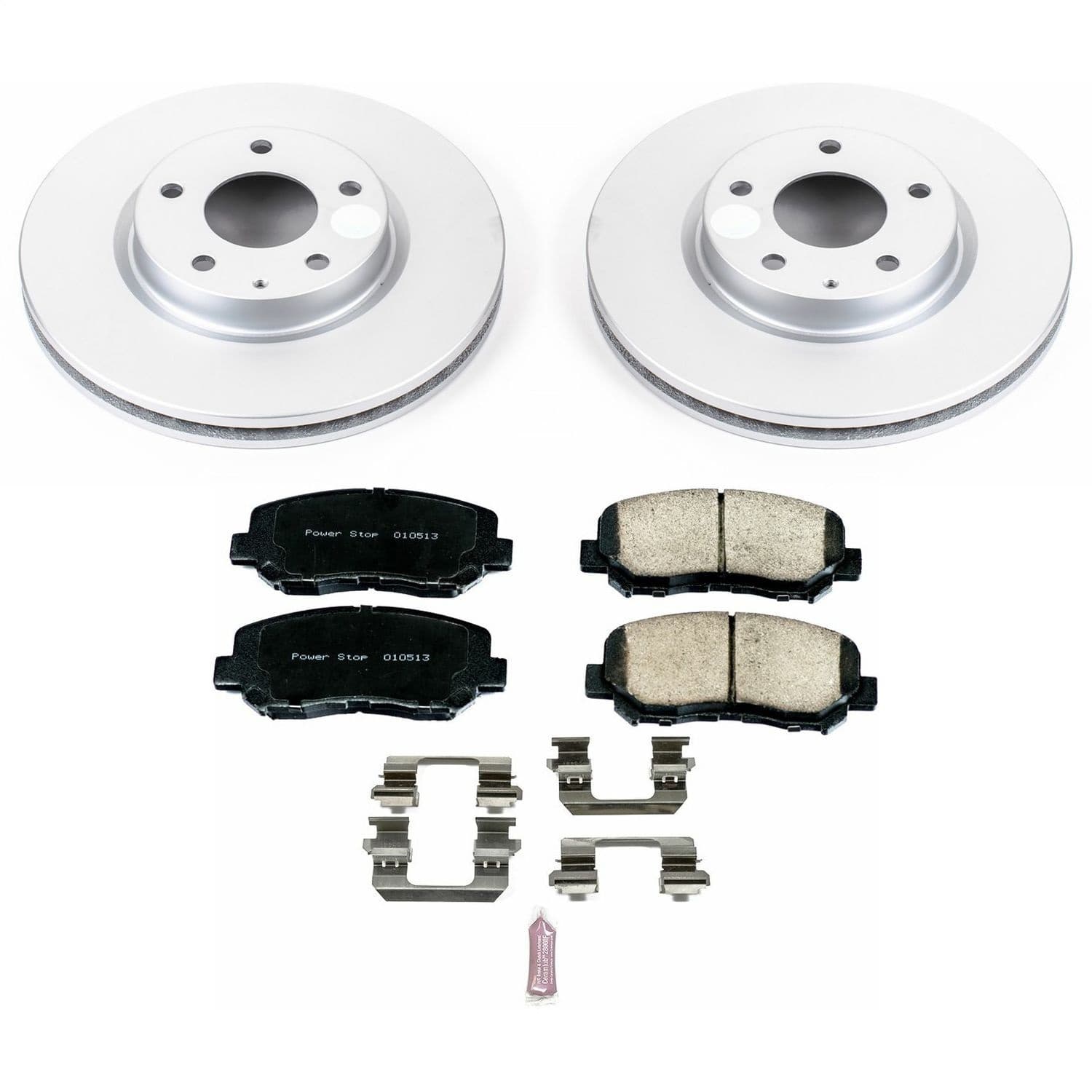 Power Stop - CRK6967 - Front - Disc Brake Pad and Rotor Kit image 1