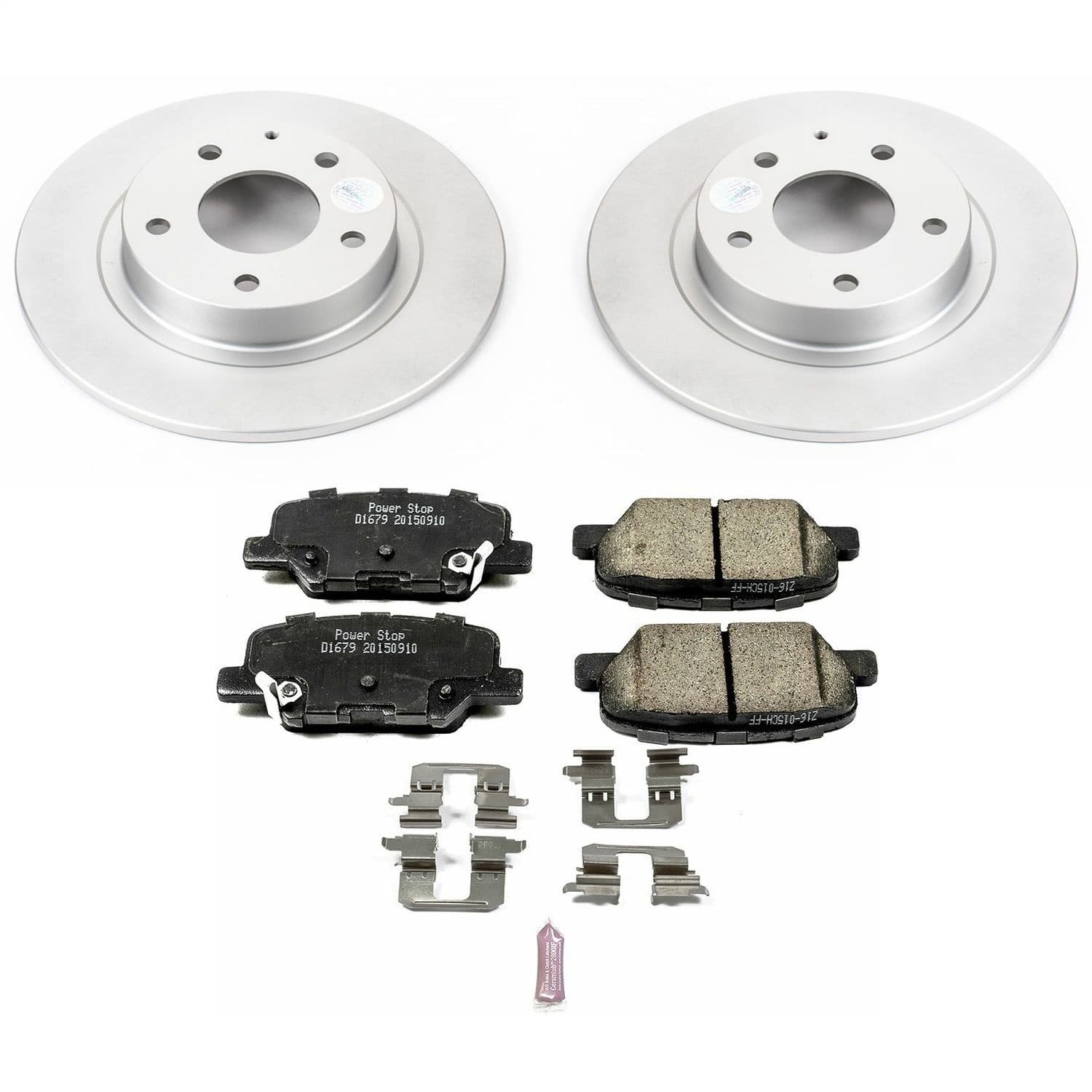 Power Stop - CRK6969 - Rear - Disc Brake Pad and Rotor Kit image 1