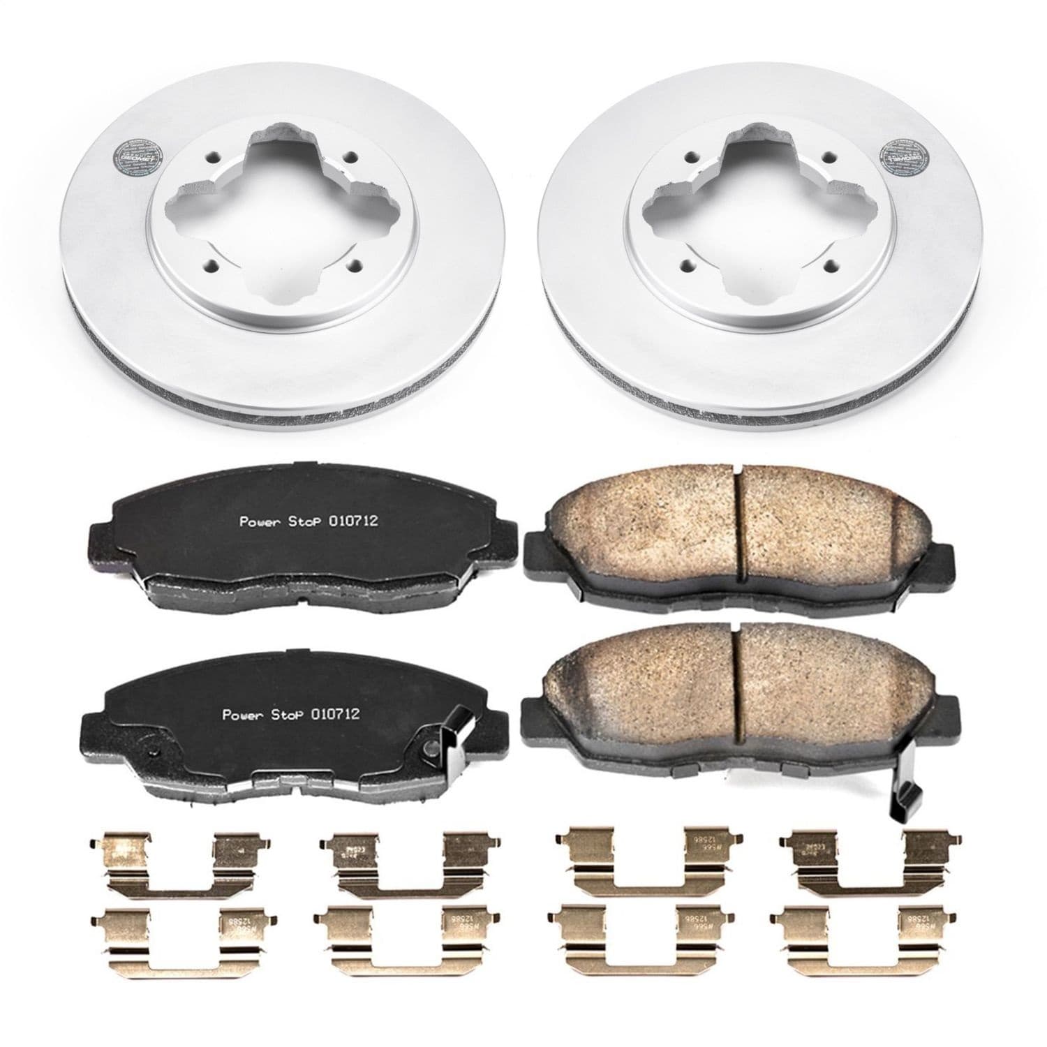 Power Stop - CRK697 - Front - Disc Brake Pad and Rotor Kit image 1