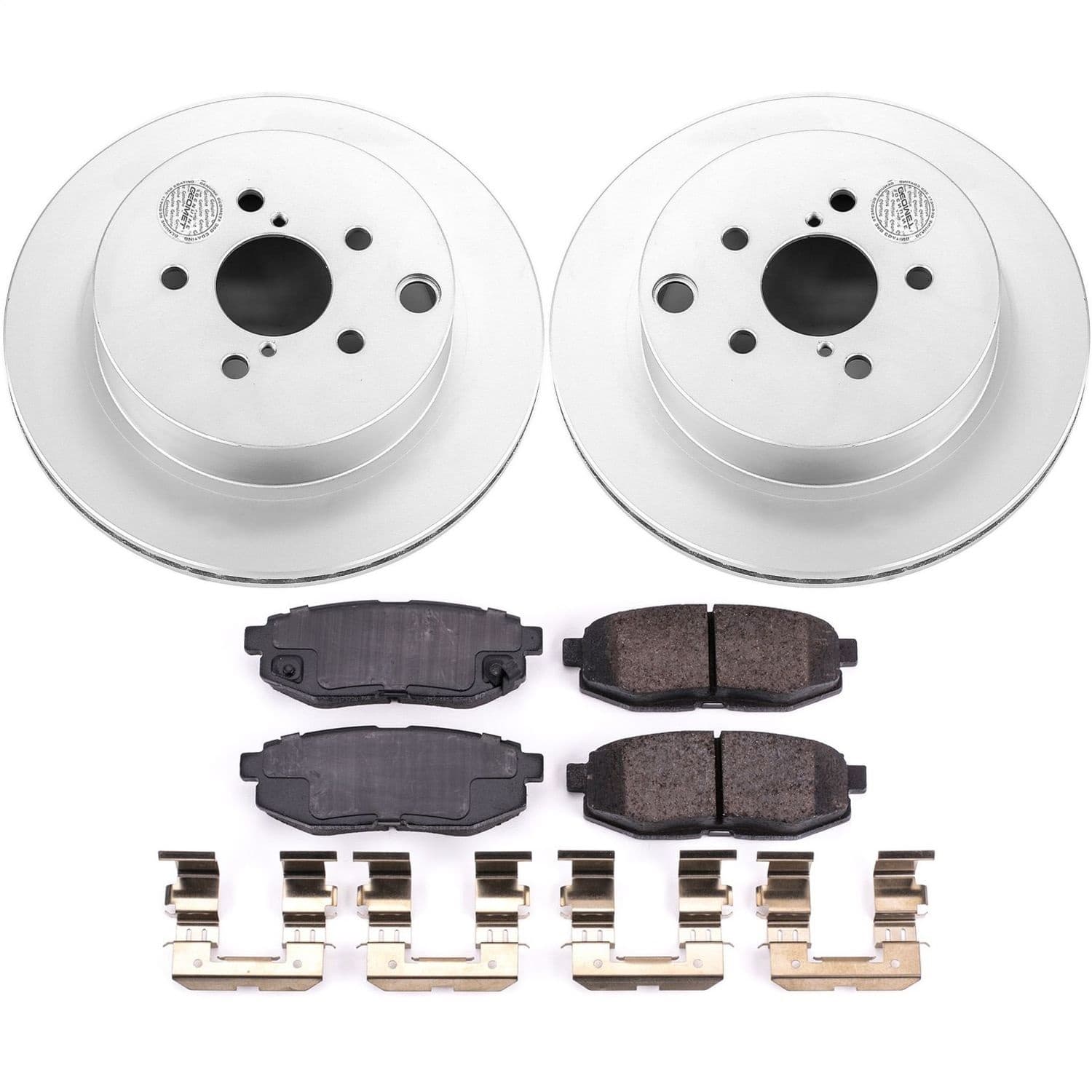 Power Stop - CRK6978 - Rear - Disc Brake Pad and Rotor Kit image 1