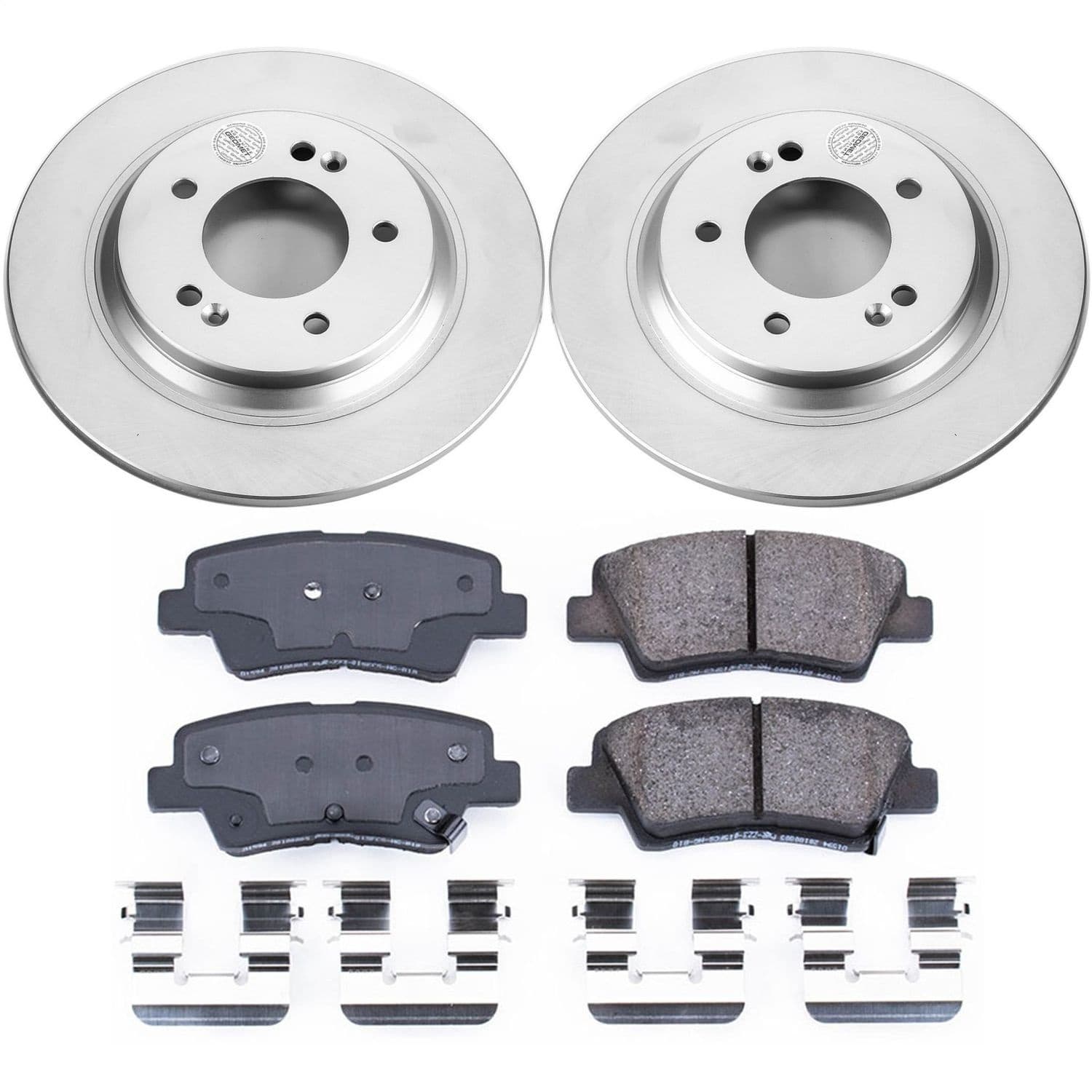 Power Stop - CRK6985 - Rear - Disc Brake Pad and Rotor Kit image 1