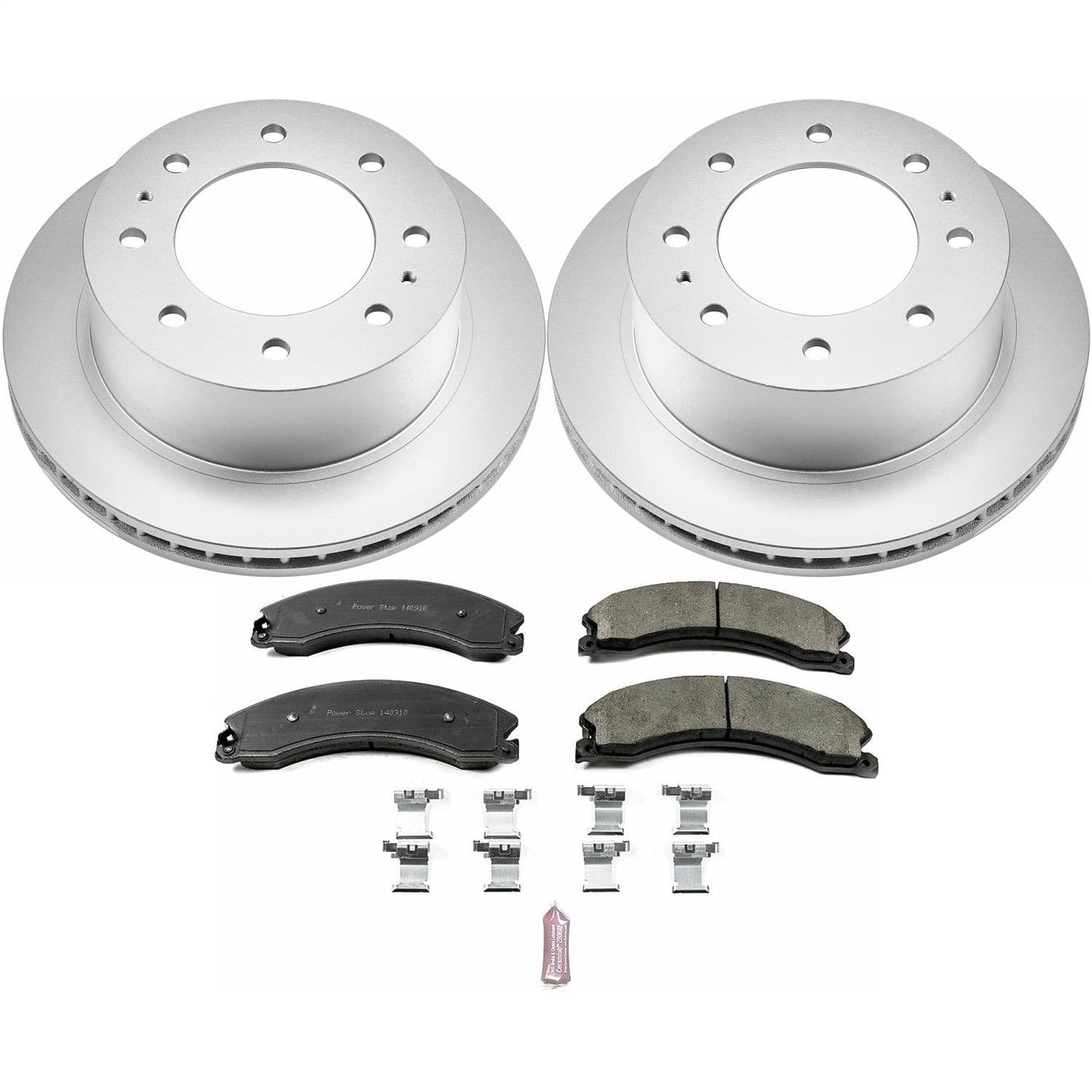 Power Stop - CRK6993 - Rear - Disc Brake Pad and Rotor Kit image 1