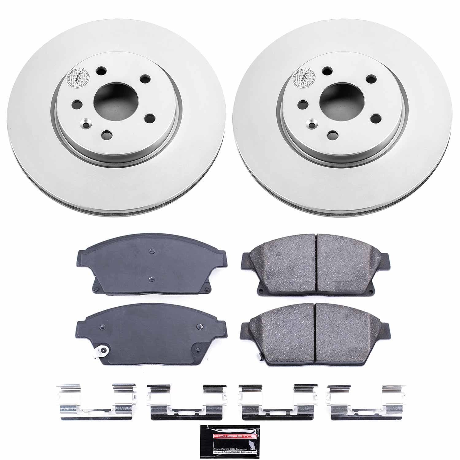 Power Stop - CRK6996 - Front - Disc Brake Pad and Rotor Kit image 1