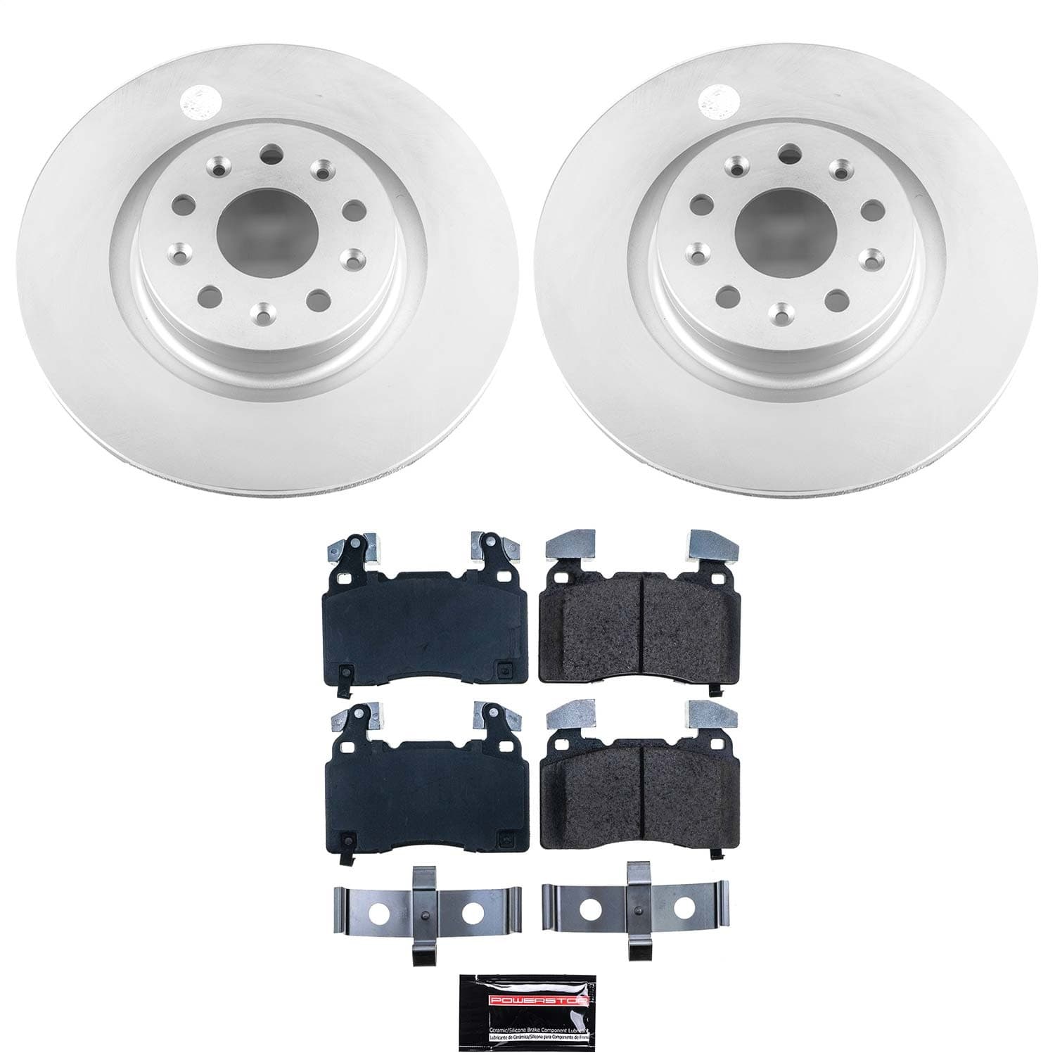 Power Stop - CRK6998 - Front - Disc Brake Pad and Rotor Kit image 1