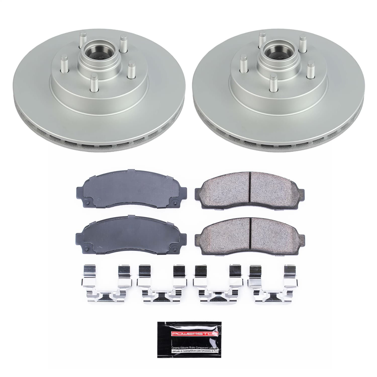 Power Stop - CRK7004 - Front - Disc Brake Pad and Rotor Kit image 1