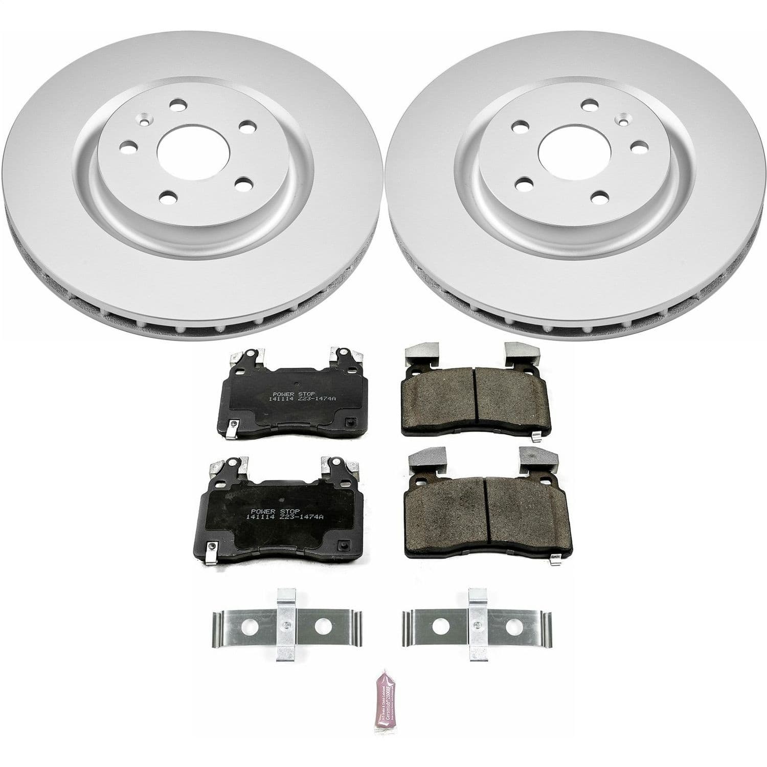 Power Stop - CRK7007 - Front - Disc Brake Pad and Rotor Kit image 1