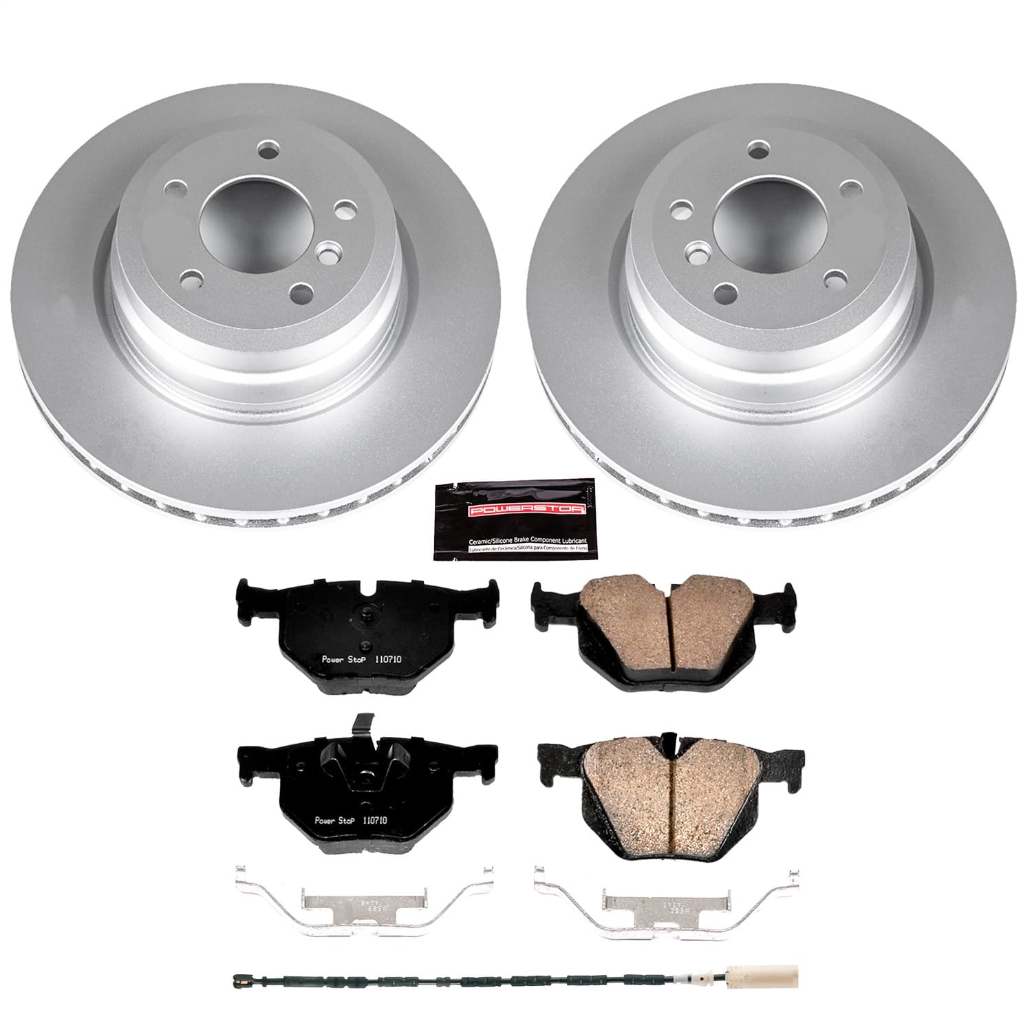 Power Stop - CRK7009 - Rear - Disc Brake Pad and Rotor Kit image 1