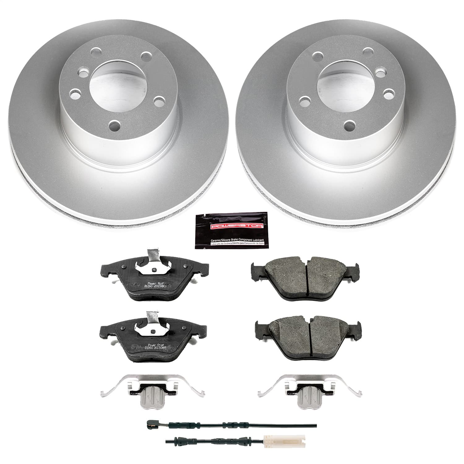 Power Stop - CRK7026 - Front - Disc Brake Pad and Rotor Kit image 1