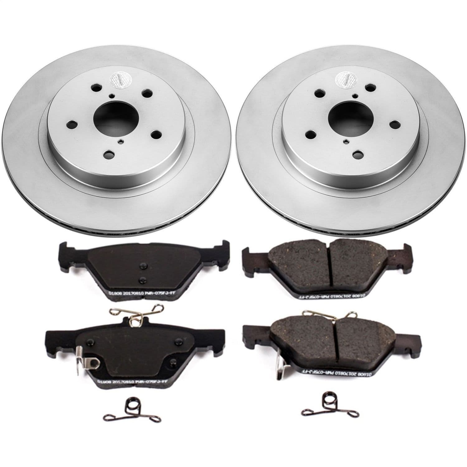 Power Stop - CRK7039 - Rear - Disc Brake Pad and Rotor Kit image 1