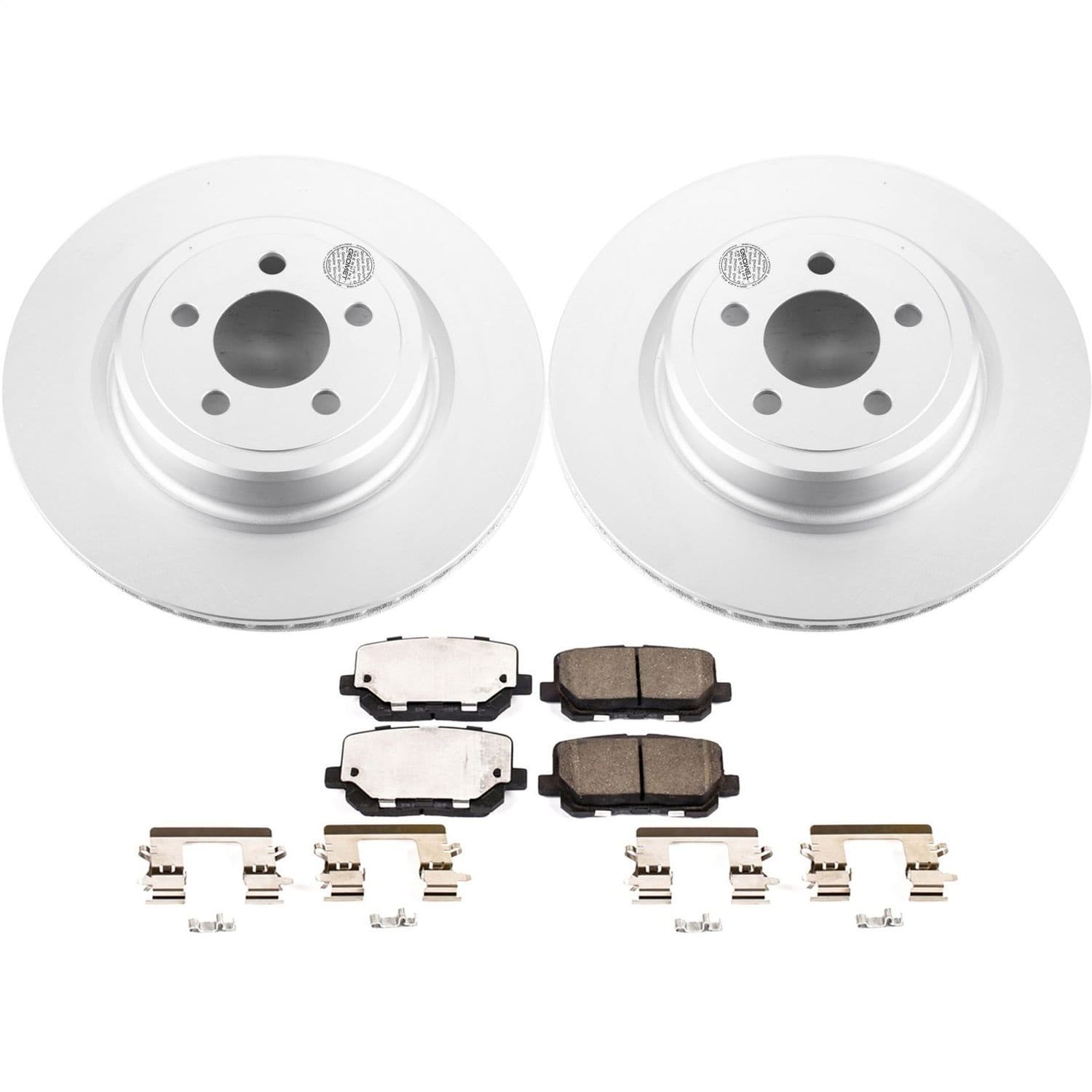 Power Stop - CRK7052 - Rear - Disc Brake Pad and Rotor Kit image 1