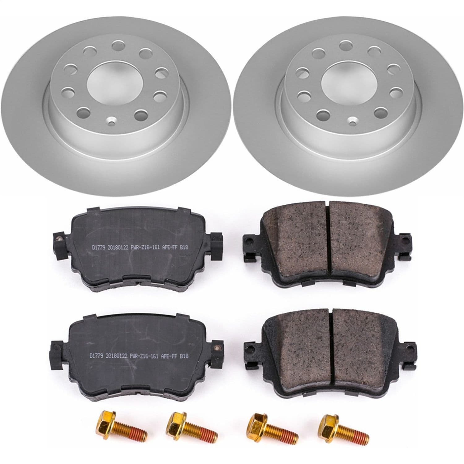Power Stop - CRK7053 - Rear - Disc Brake Pad and Rotor Kit image 1