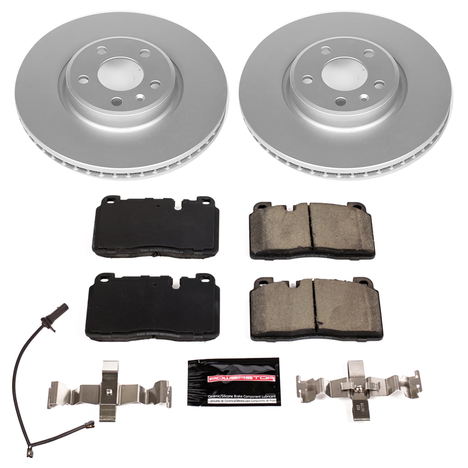 Power Stop - CRK7072 - Front - Disc Brake Pad and Rotor Kit image 1
