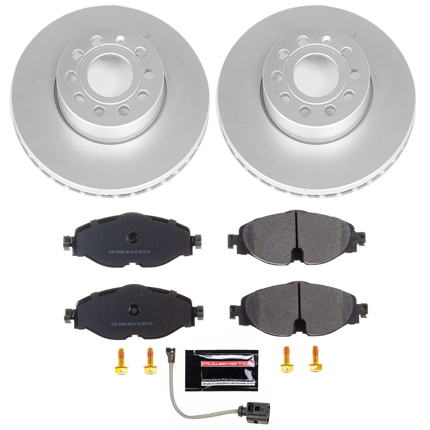 Power Stop - CRK7080 - Front - Disc Brake Pad and Rotor Kit image 1