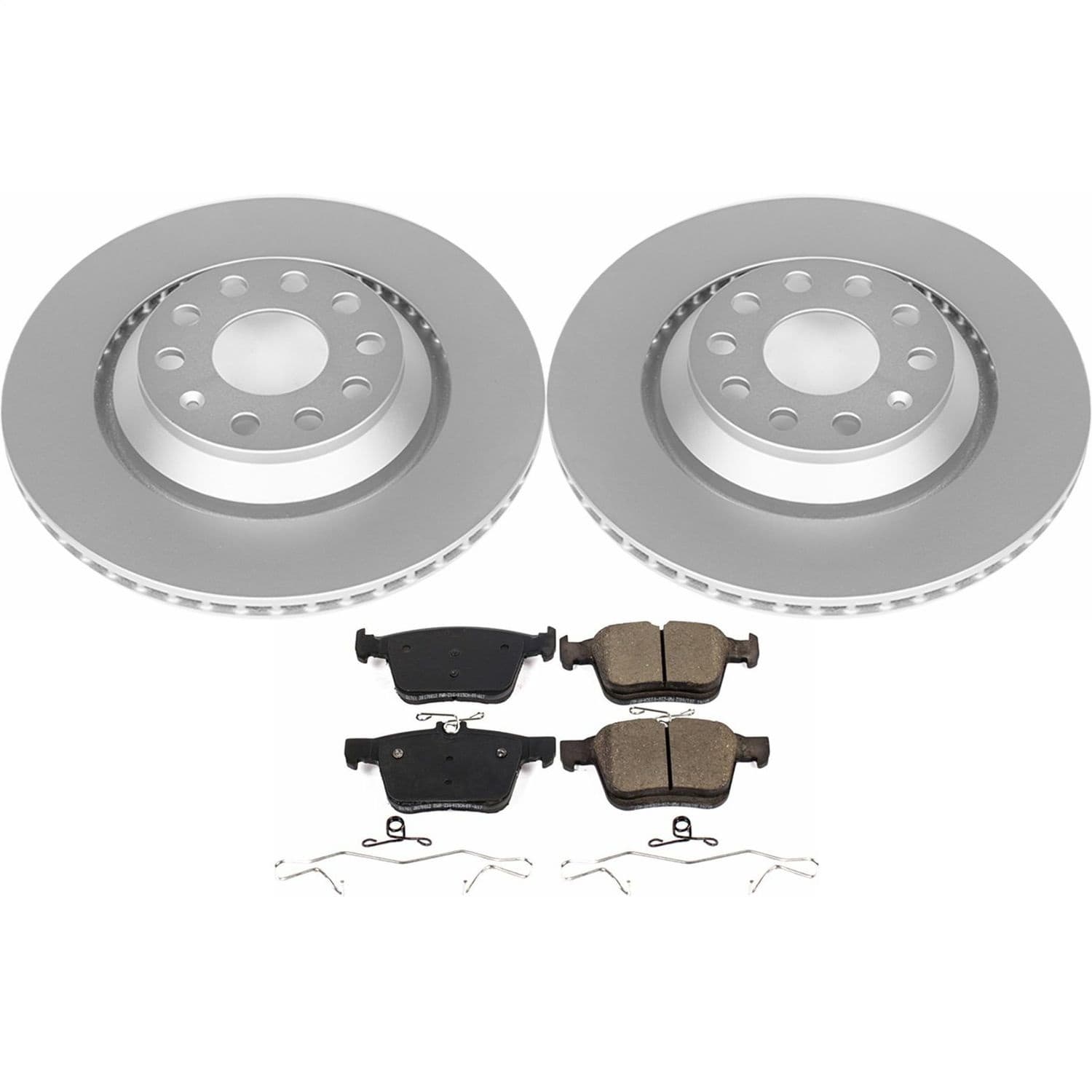 Power Stop - CRK7084 - Rear - Disc Brake Pad and Rotor Kit image 1