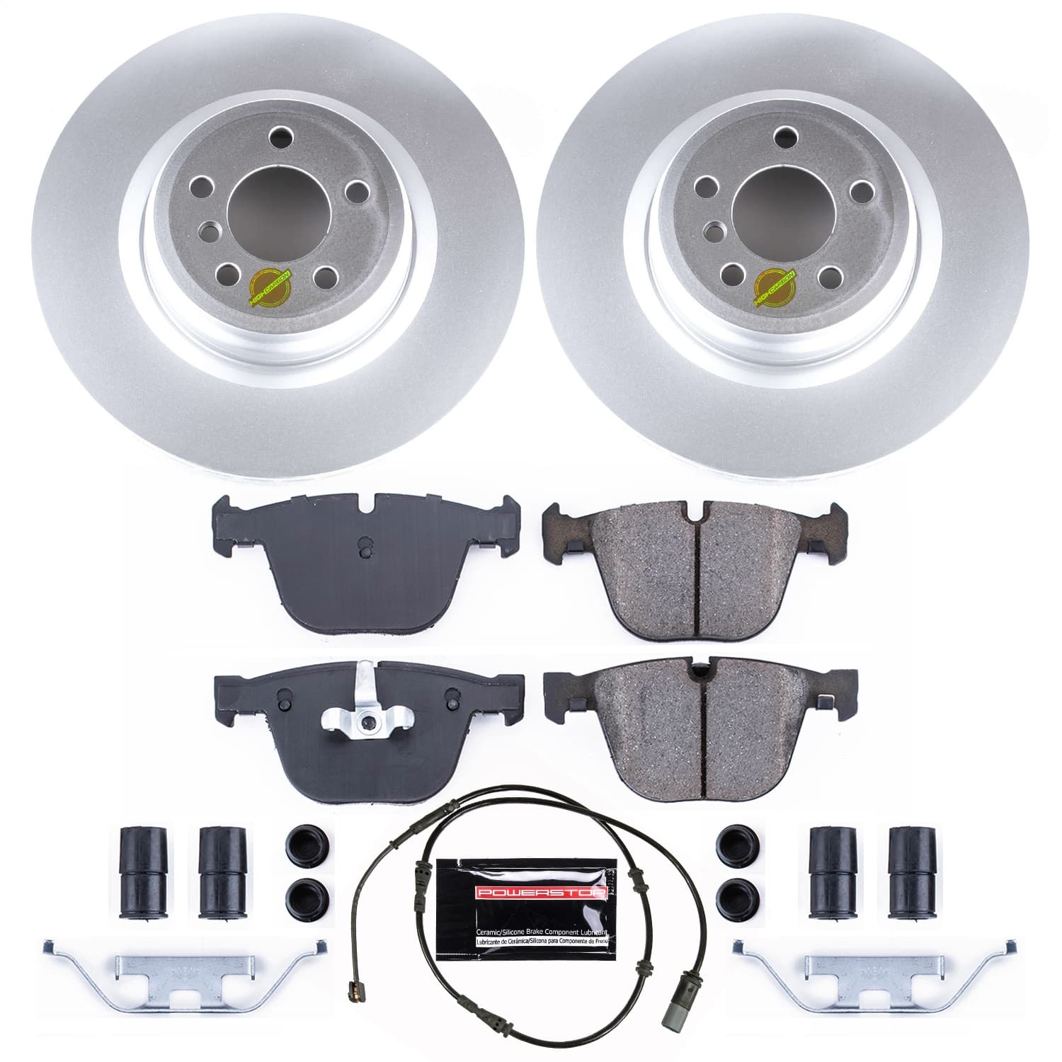 Power Stop - CRK7087 - Rear - Disc Brake Pad and Rotor Kit image 1