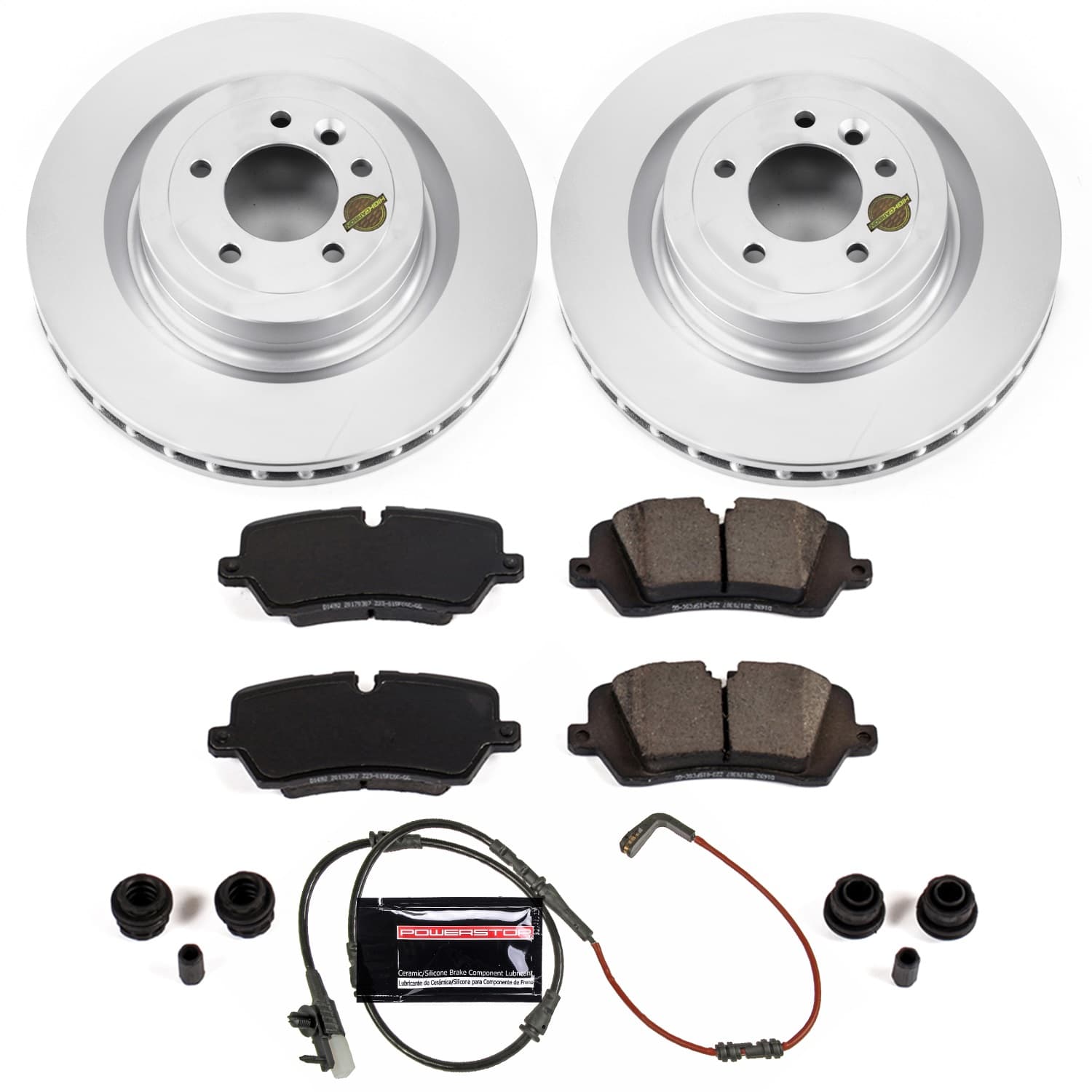 Power Stop - CRK7089 - Rear - Disc Brake Pad and Rotor Kit image 1