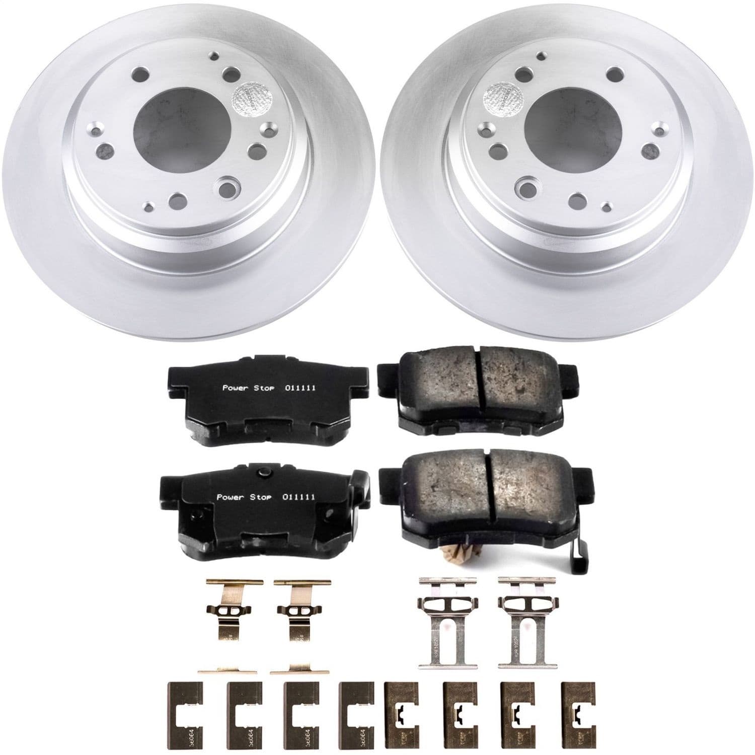 Power Stop - CRK709 - Rear - Disc Brake Pad and Rotor Kit image 1