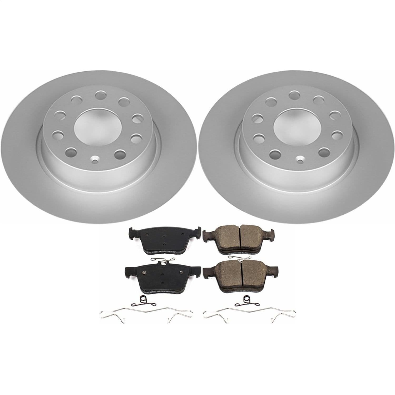 Power Stop - CRK7093 - Rear - Disc Brake Pad and Rotor Kit image 1