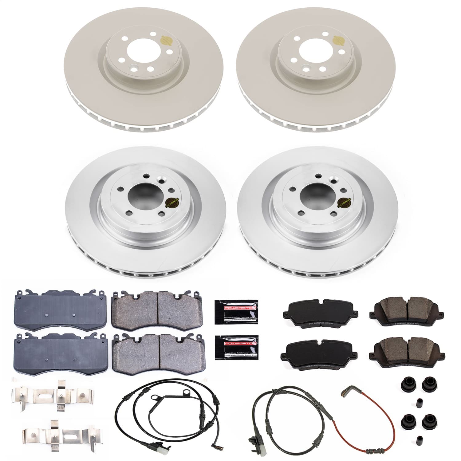 Power Stop - CRK7101 - Front and Rear - Disc Brake Pad and Rotor Kit image 1