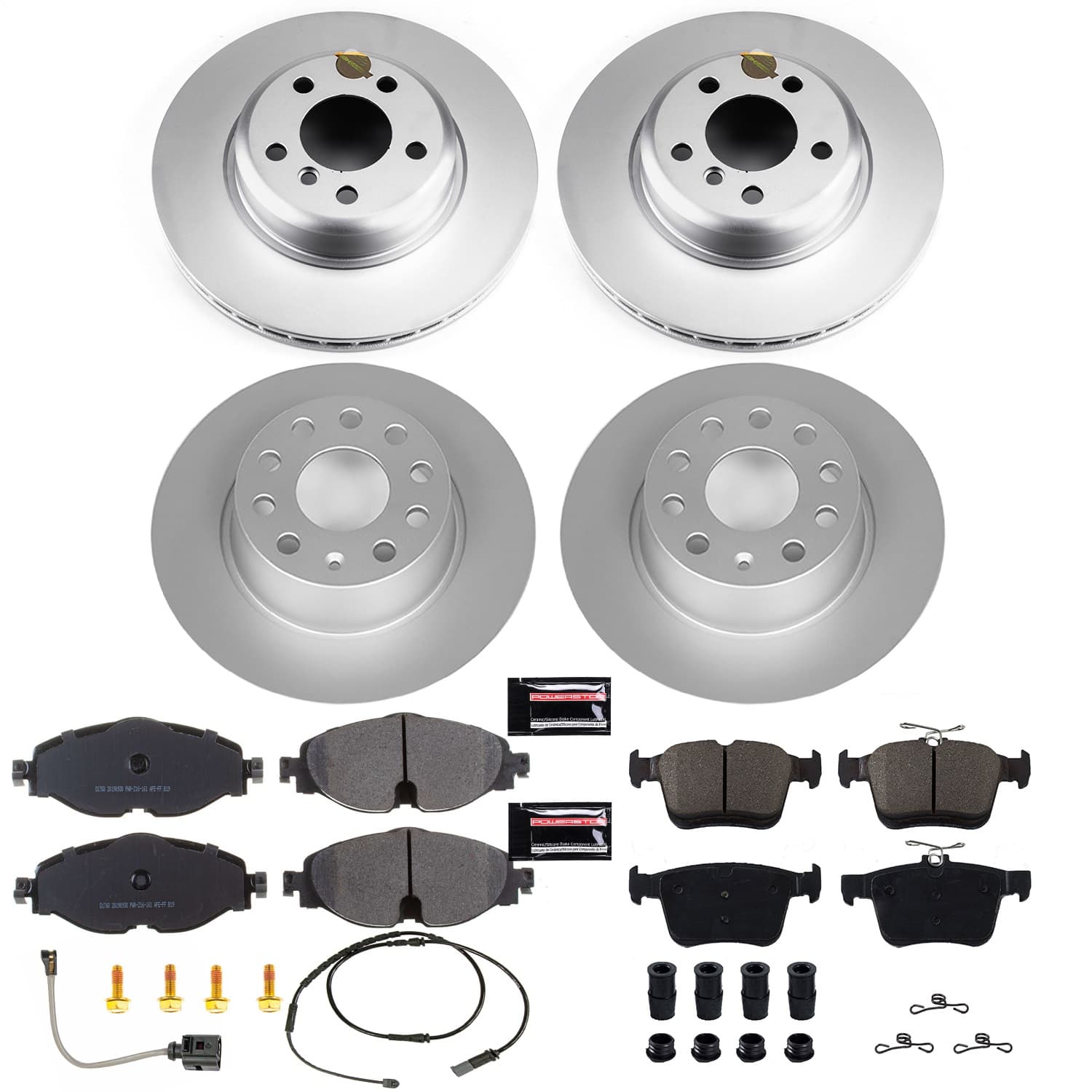 Power Stop - CRK7111 - Front and Rear - Disc Brake Pad and Rotor Kit image 1