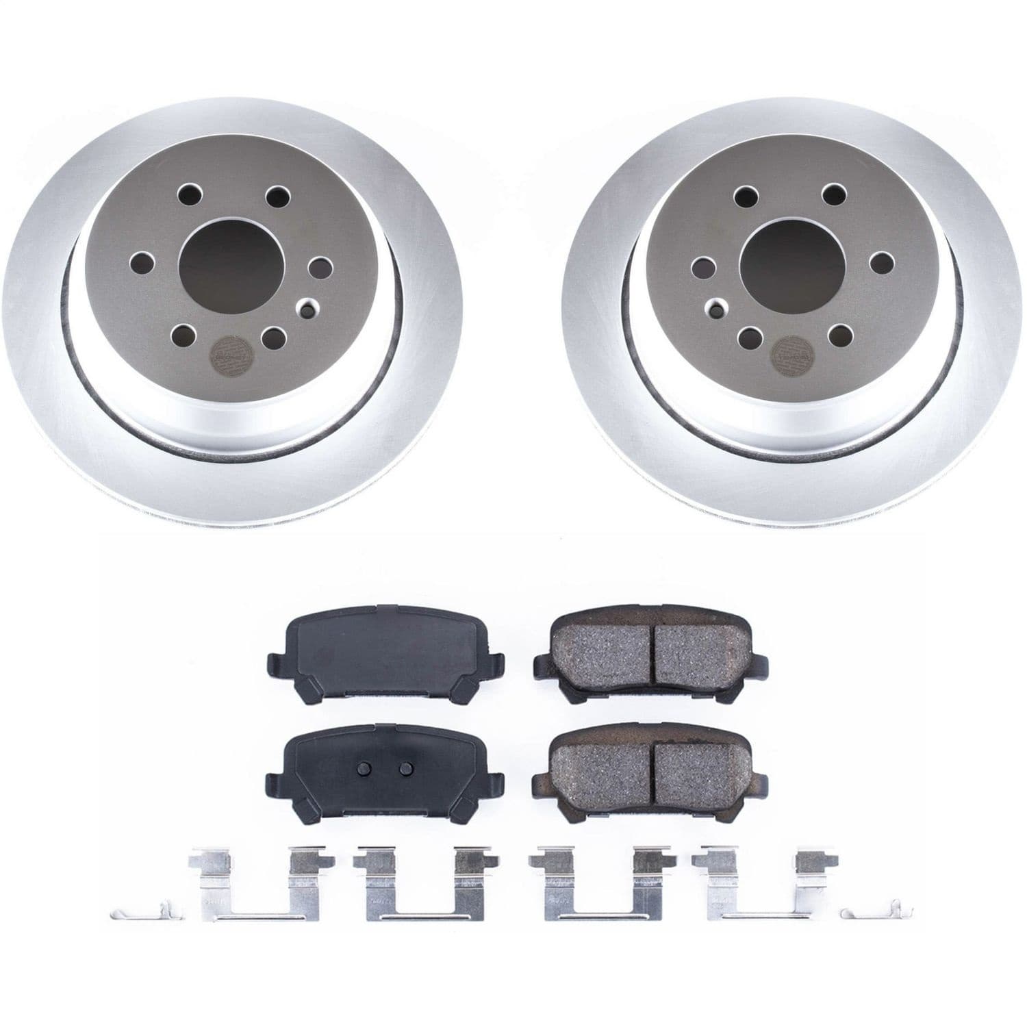 Power Stop - CRK7127 - Rear - Disc Brake Pad and Rotor Kit image 1