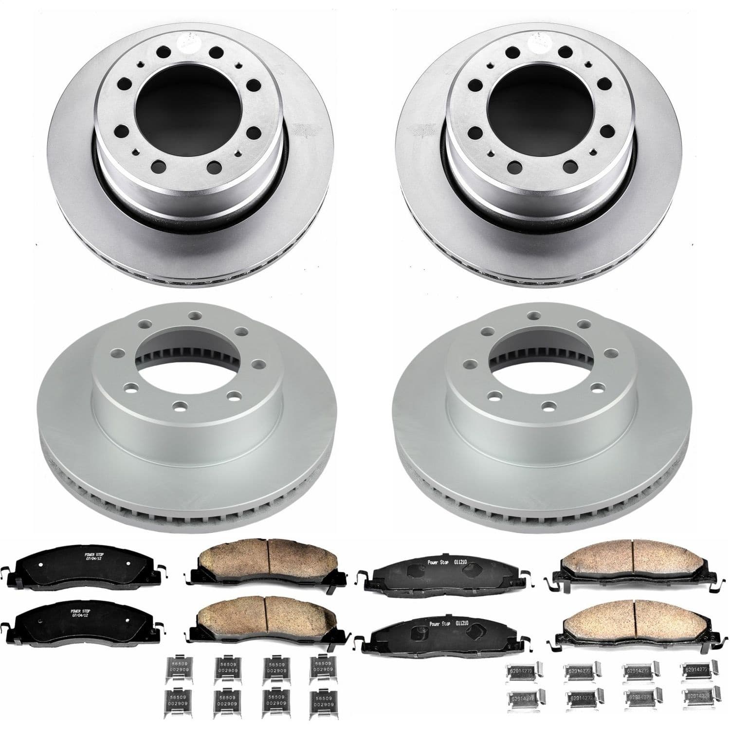 Power Stop - CRK7141 - Front and Rear - Disc Brake Pad and Rotor Kit image 1