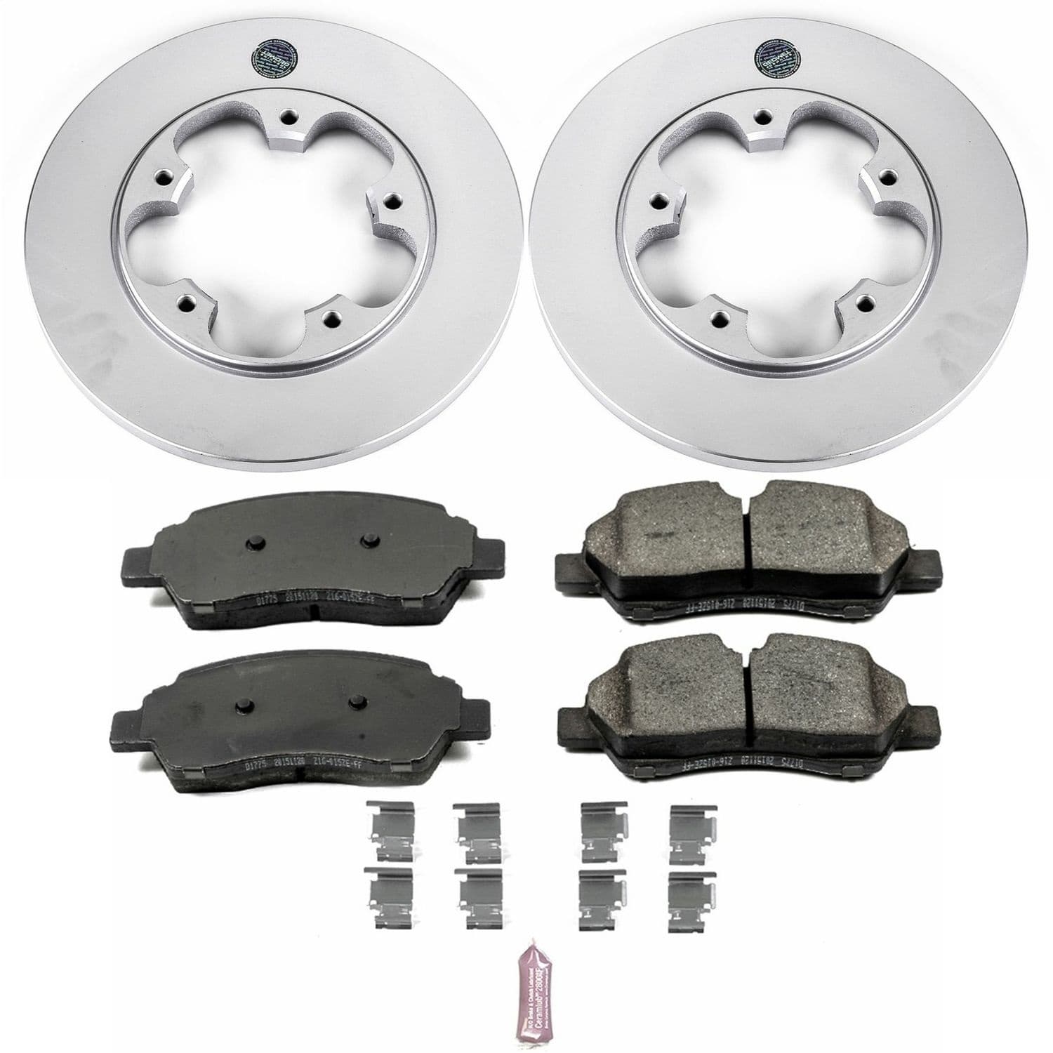 Power Stop - CRK7145 - Rear - Disc Brake Pad and Rotor Kit image 1