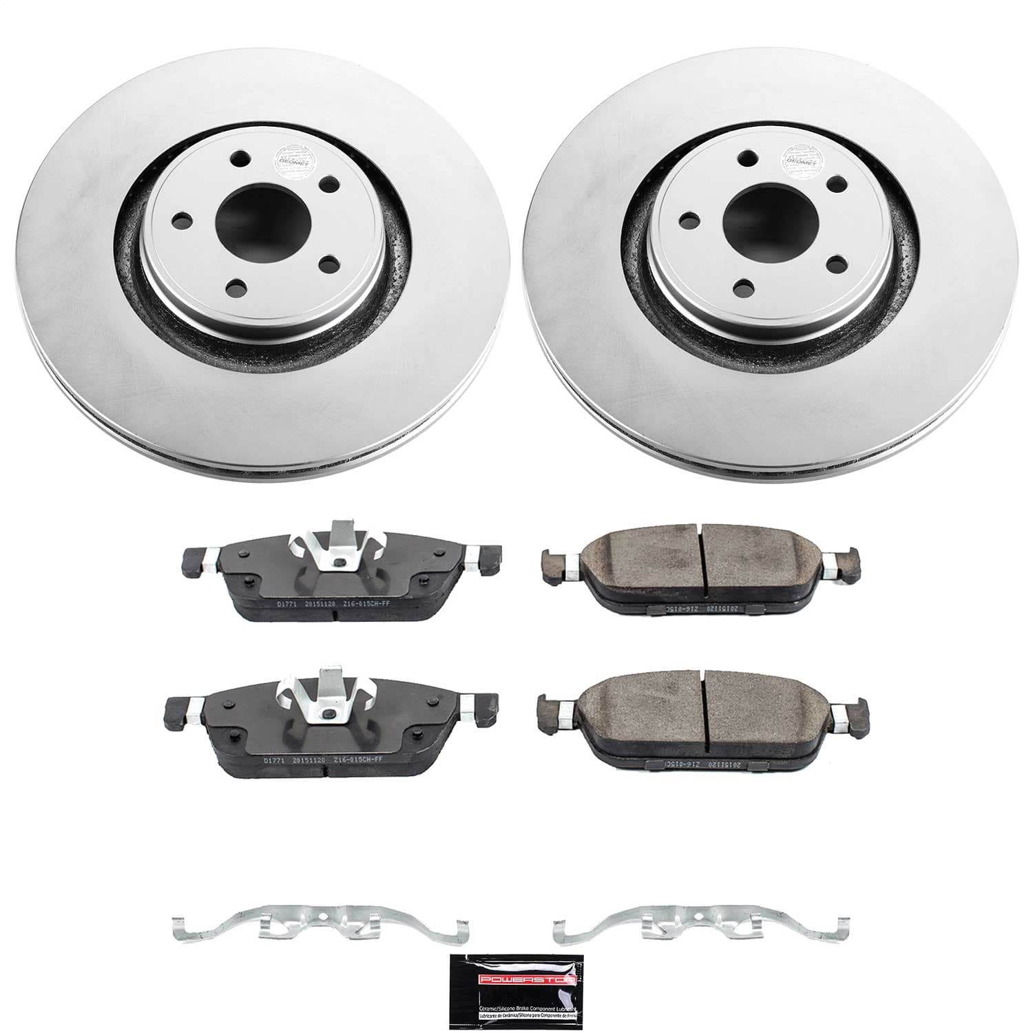 Power Stop - CRK7147 - Front - Disc Brake Pad and Rotor Kit image 1