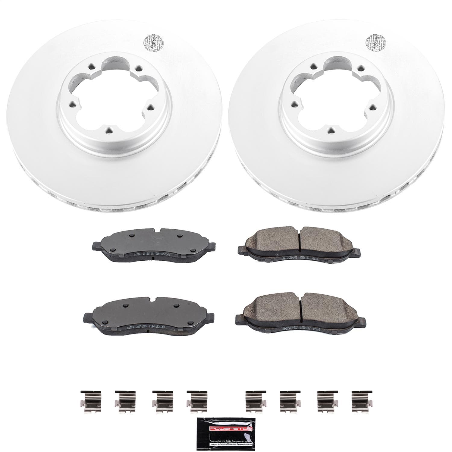 Power Stop - CRK7148 - Front - Disc Brake Pad and Rotor Kit image 1