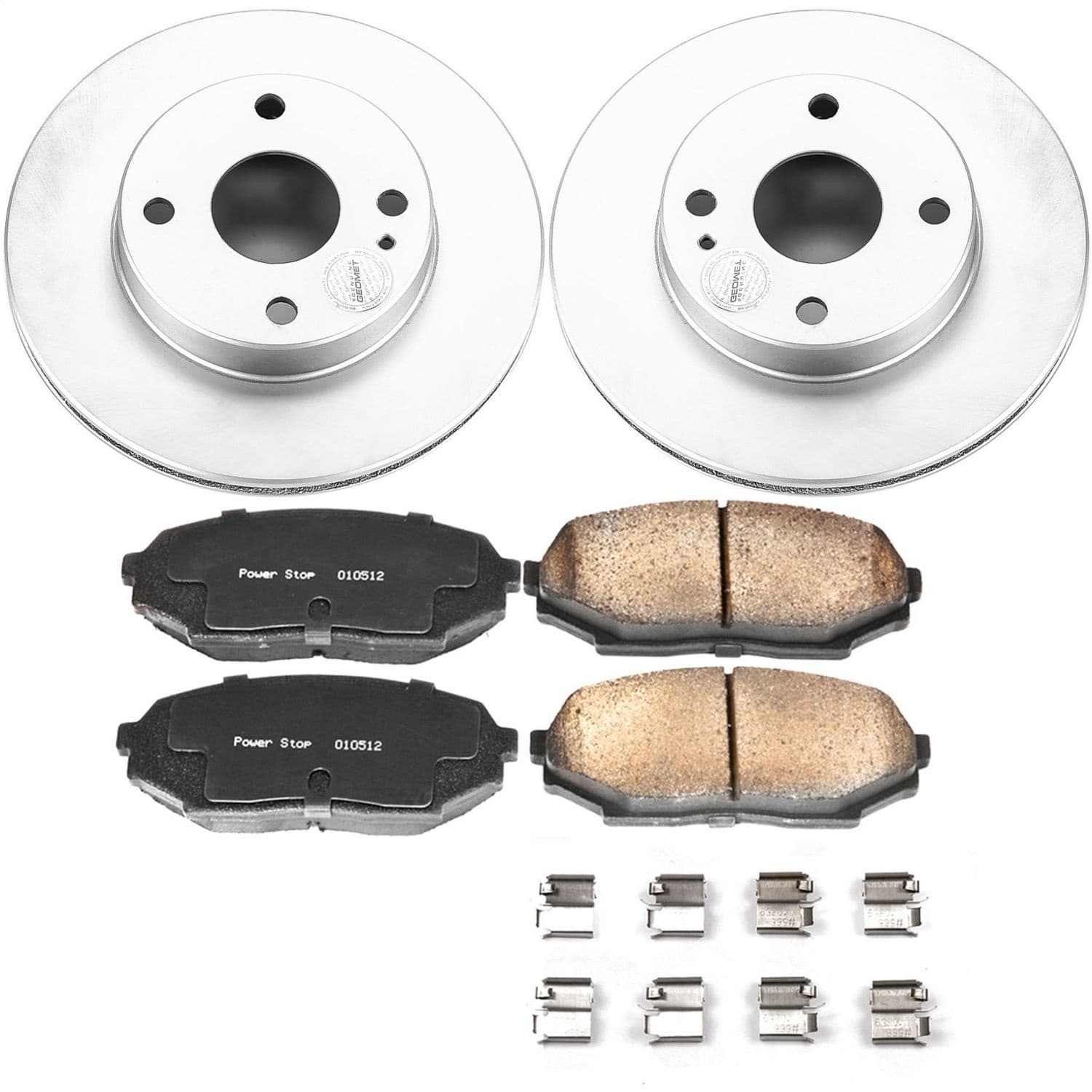 Power Stop - CRK717 - Front - Disc Brake Pad and Rotor Kit image 1