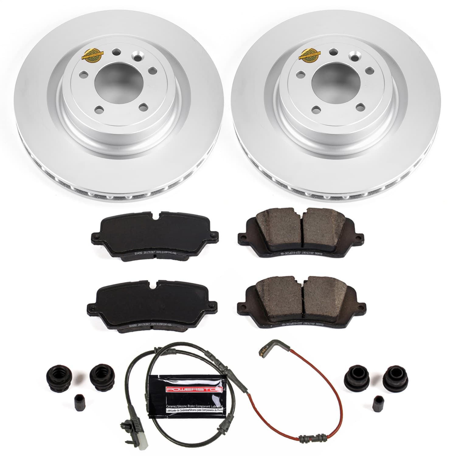 Power Stop - CRK7174 - Rear - Disc Brake Pad and Rotor Kit image 1