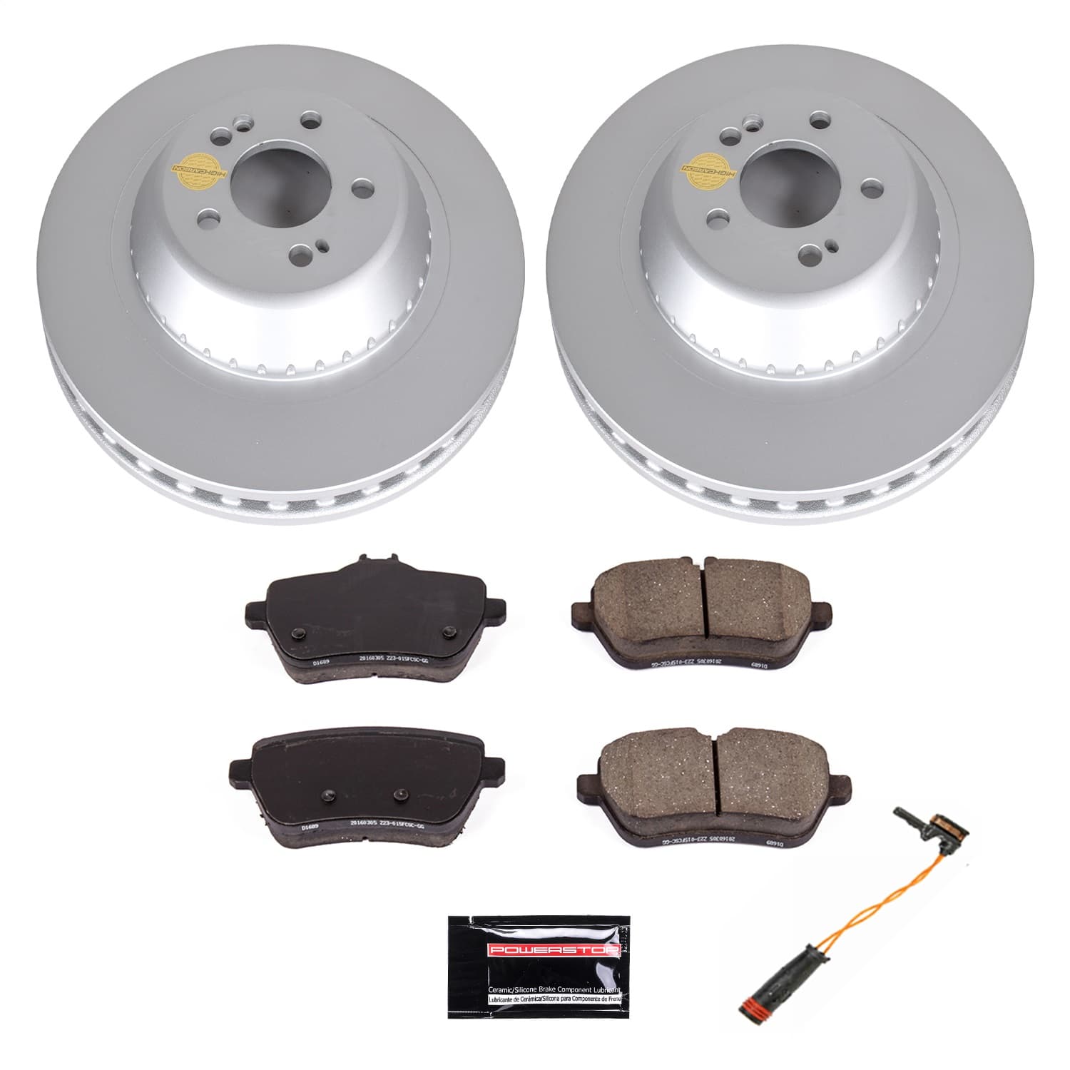 Power Stop - CRK7181 - Rear - Disc Brake Pad and Rotor Kit image 1
