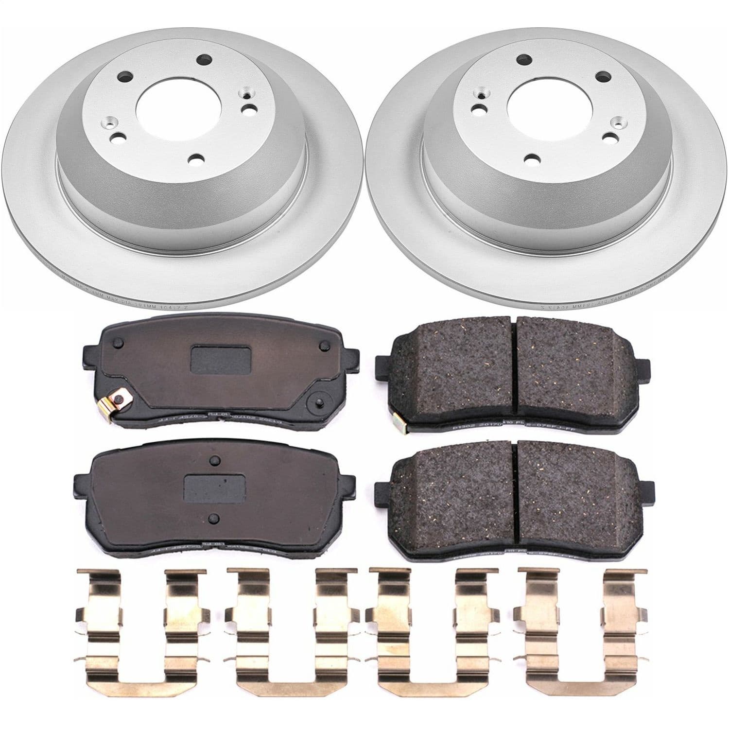 Power Stop - CRK7213 - Rear - Disc Brake Pad and Rotor Kit image 1