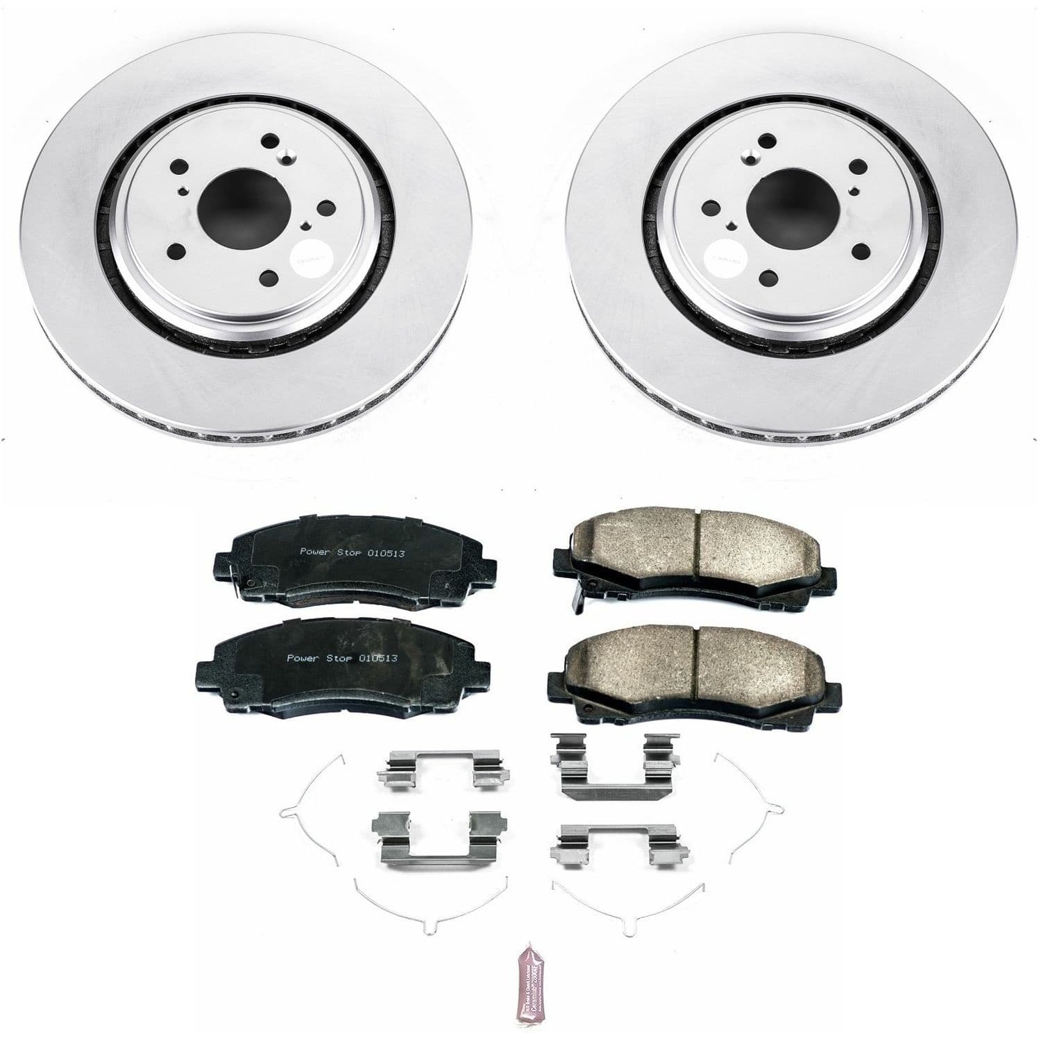 Power Stop - CRK7214 - Front - Disc Brake Pad and Rotor Kit image 1