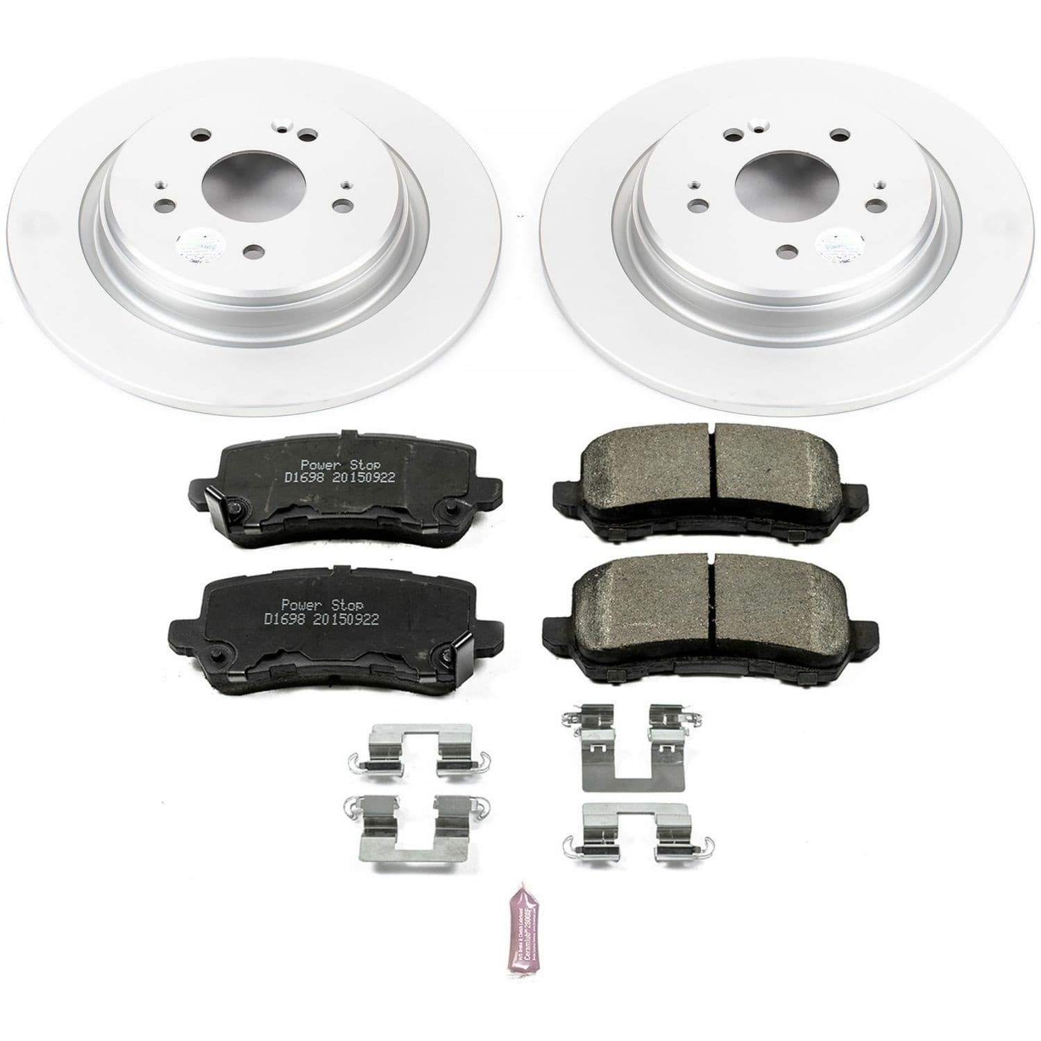 Power Stop - CRK7216 - Rear - Disc Brake Pad and Rotor Kit image 1