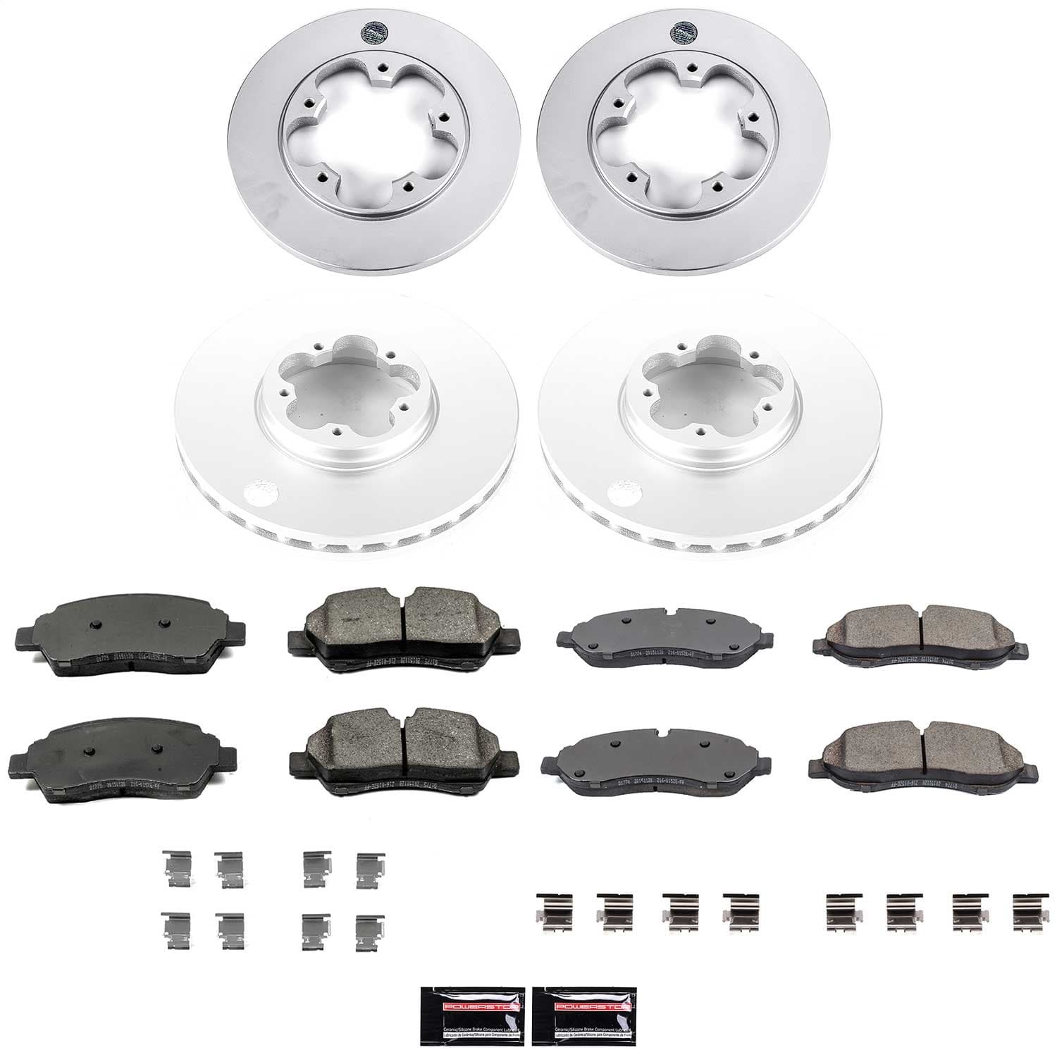 Power Stop - CRK7235 - Front and Rear - Disc Brake Pad and Rotor Kit image 1