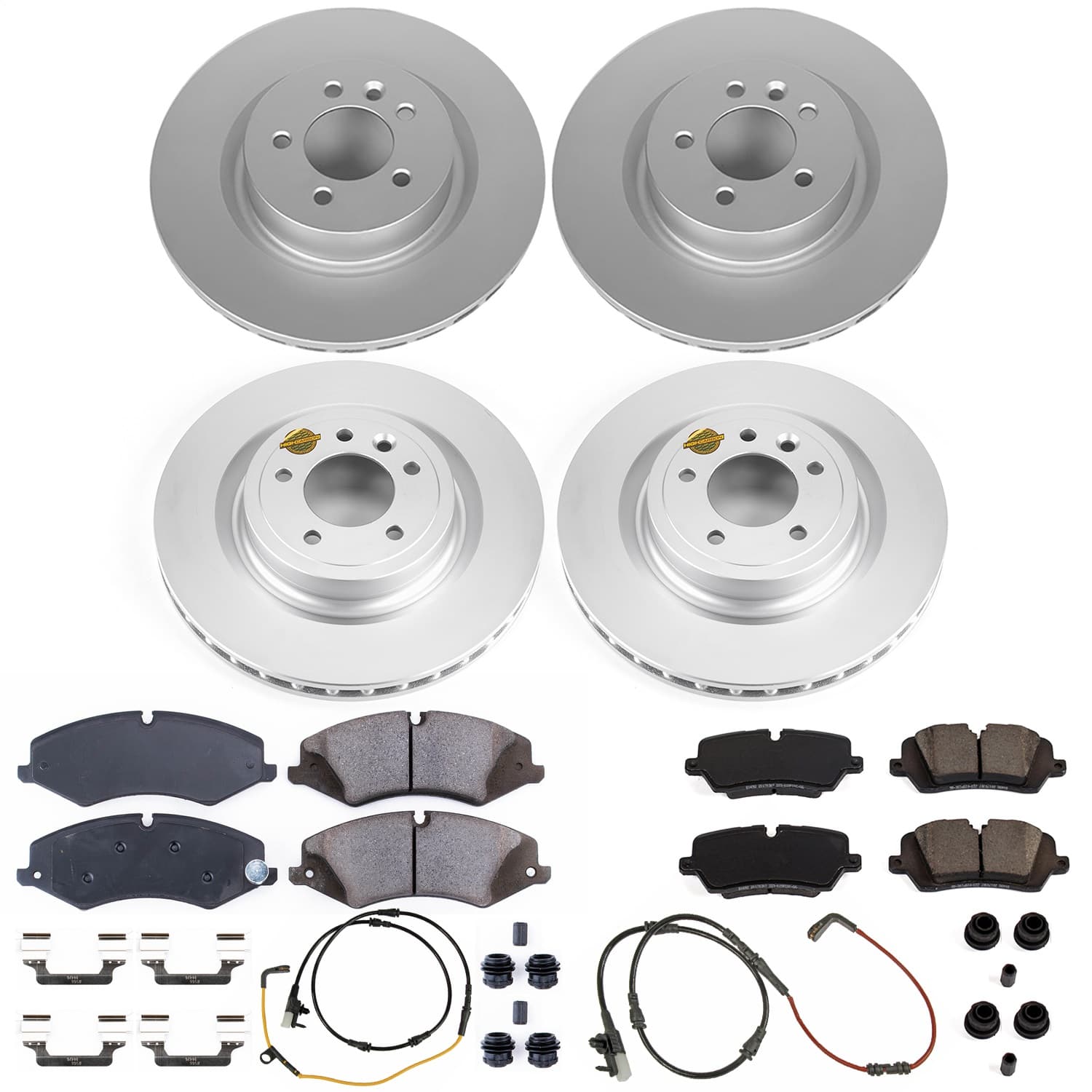 Power Stop - CRK7260 - Front and Rear - Disc Brake Pad and Rotor Kit image 1