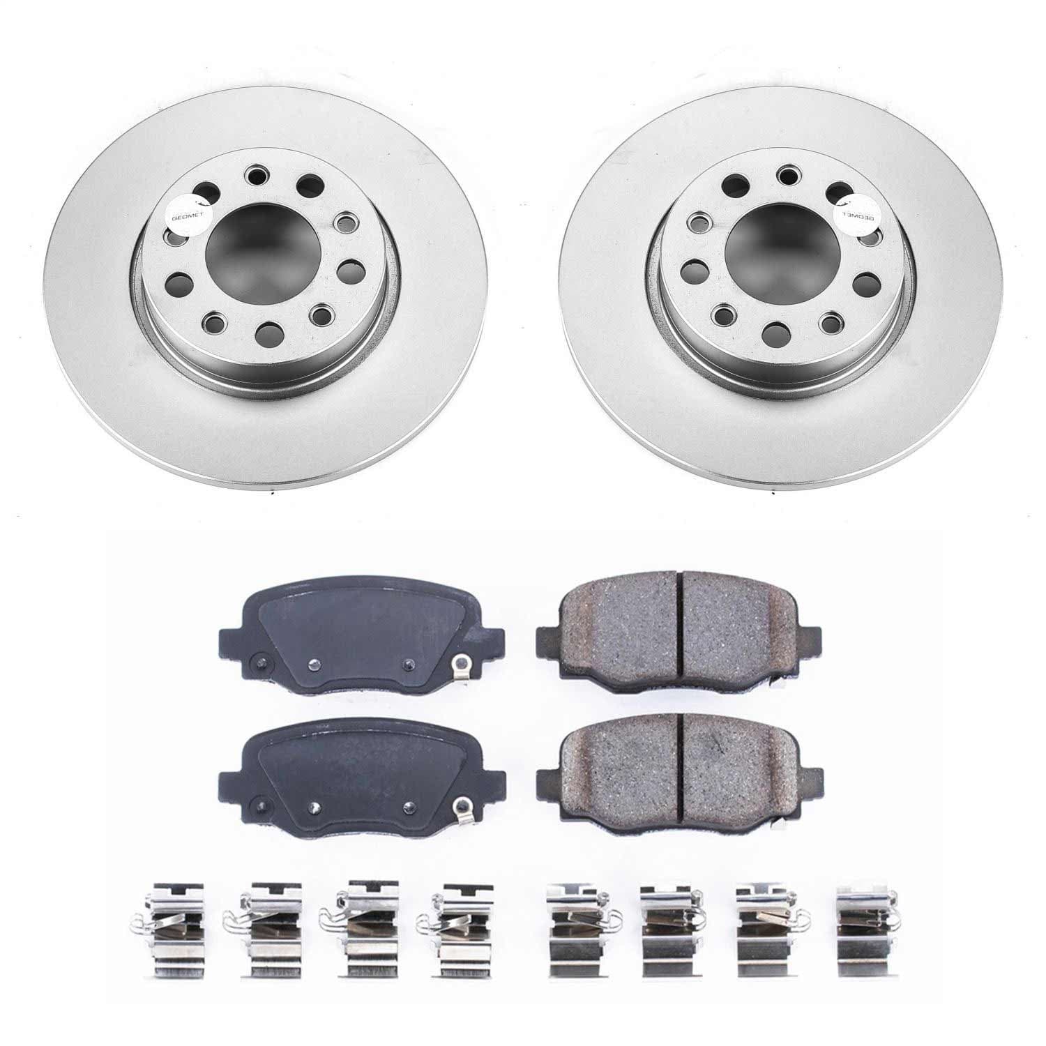 Power Stop - CRK7301 - Rear - Disc Brake Pad and Rotor Kit image 1
