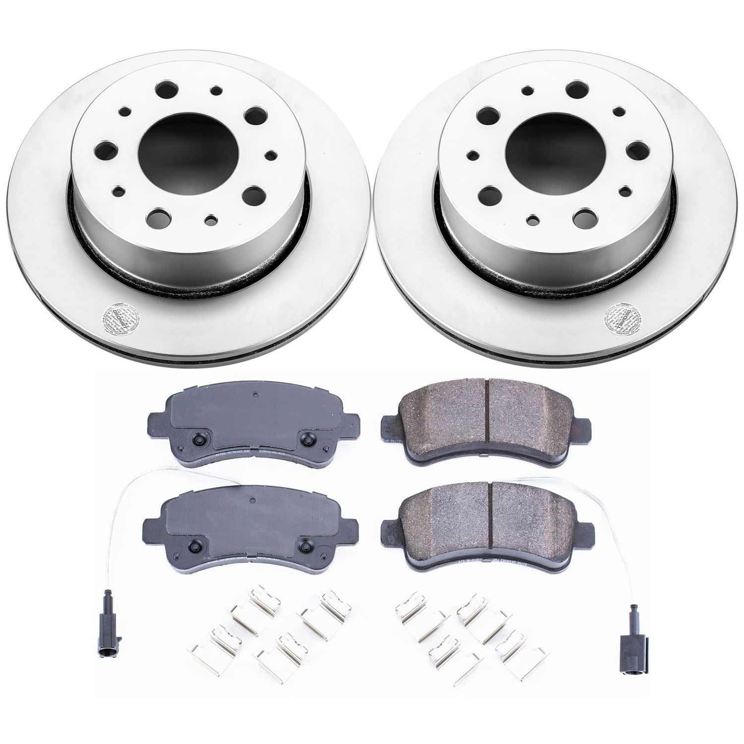 Power Stop - CRK7313 - Rear - Disc Brake Pad and Rotor Kit image 1
