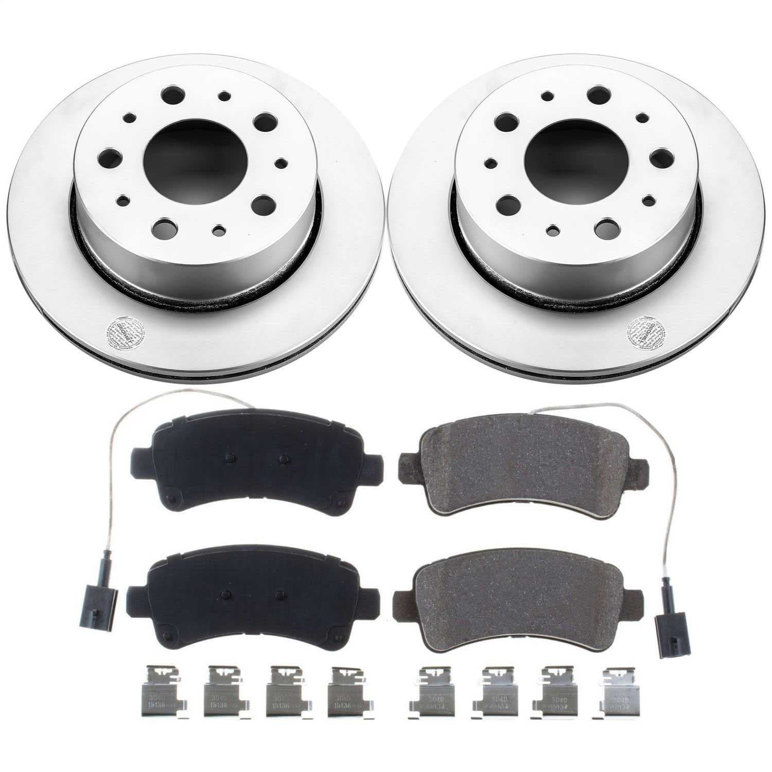 Power Stop - CRK7314 - Rear - Disc Brake Pad and Rotor Kit image 1