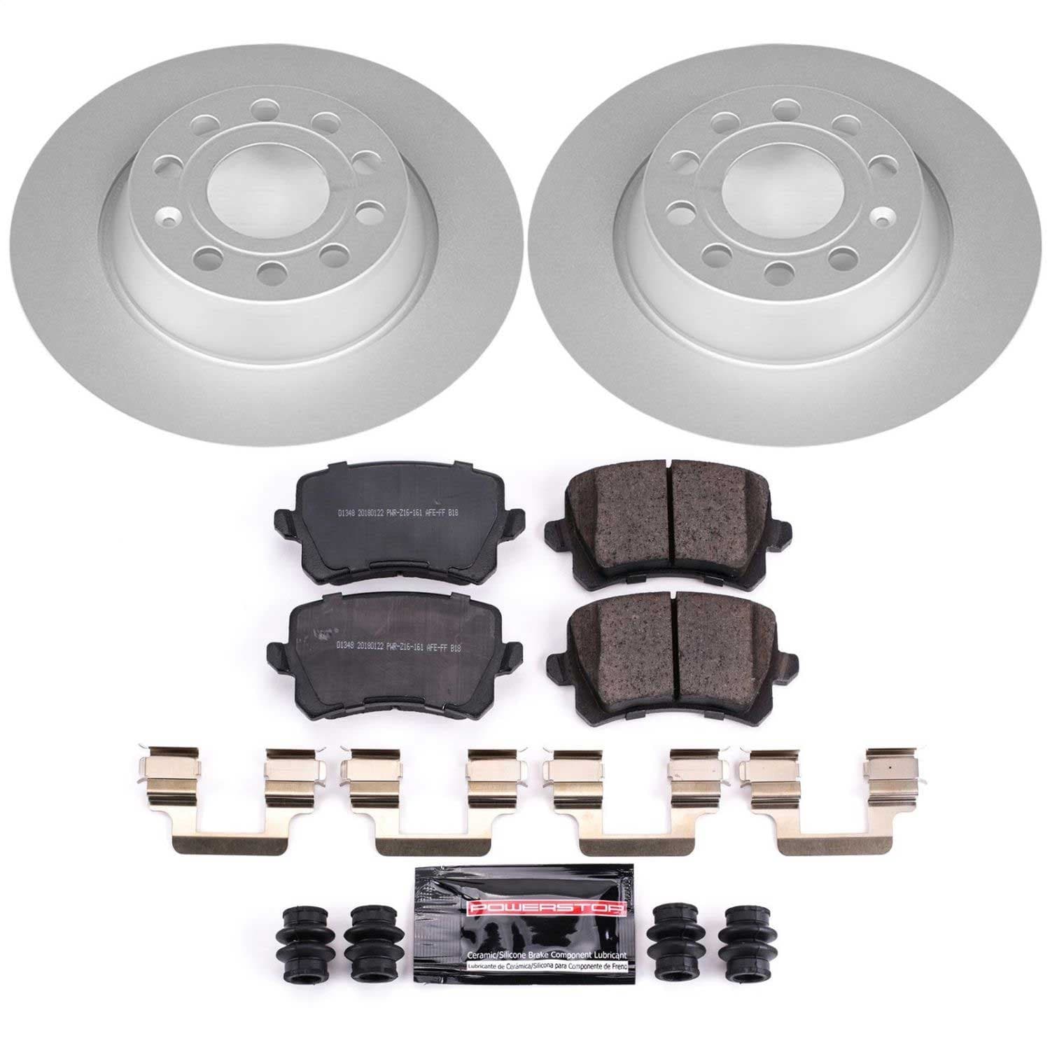 Power Stop - CRK7324 - Rear - Disc Brake Pad and Rotor Kit image 1