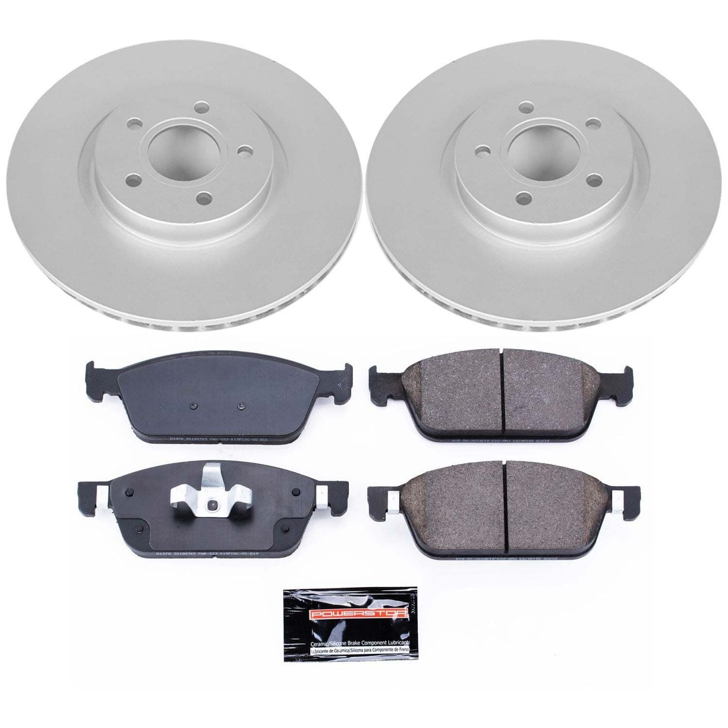 Power Stop - CRK7338 - Front - Disc Brake Pad and Rotor Kit image 1
