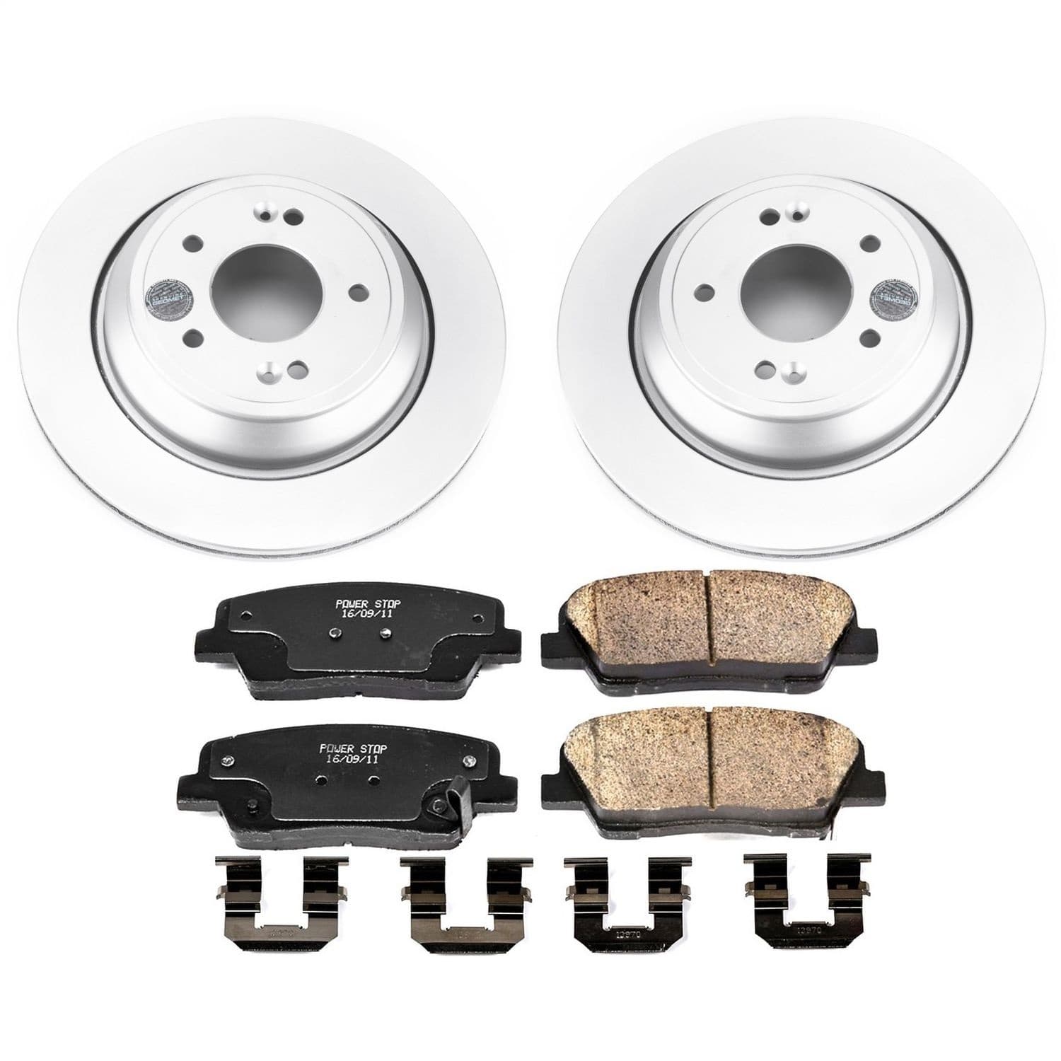 Power Stop - CRK7341 - Rear - Disc Brake Pad and Rotor Kit image 1