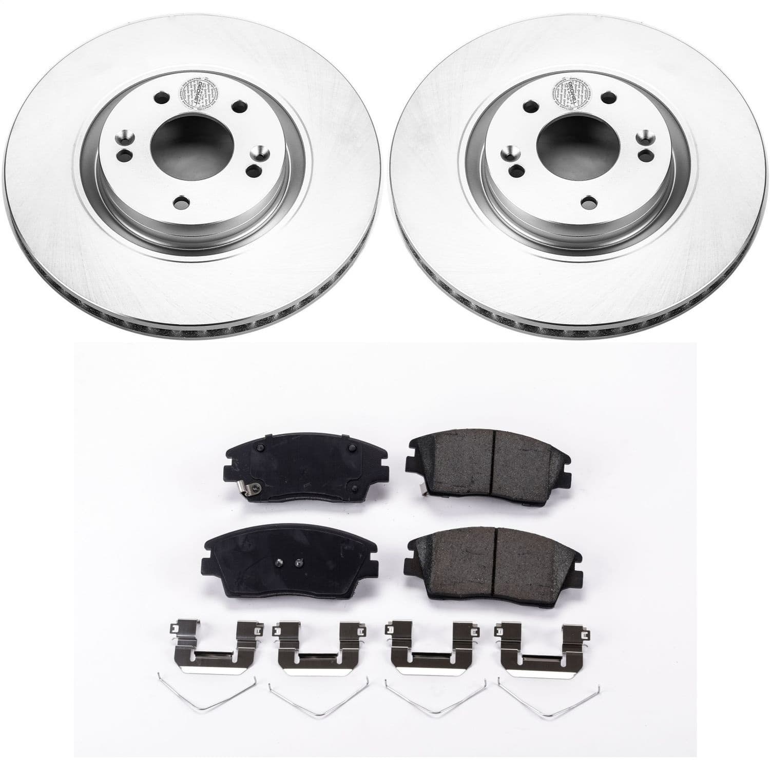 Power Stop - CRK7343 - Front - Disc Brake Pad and Rotor Kit image 1