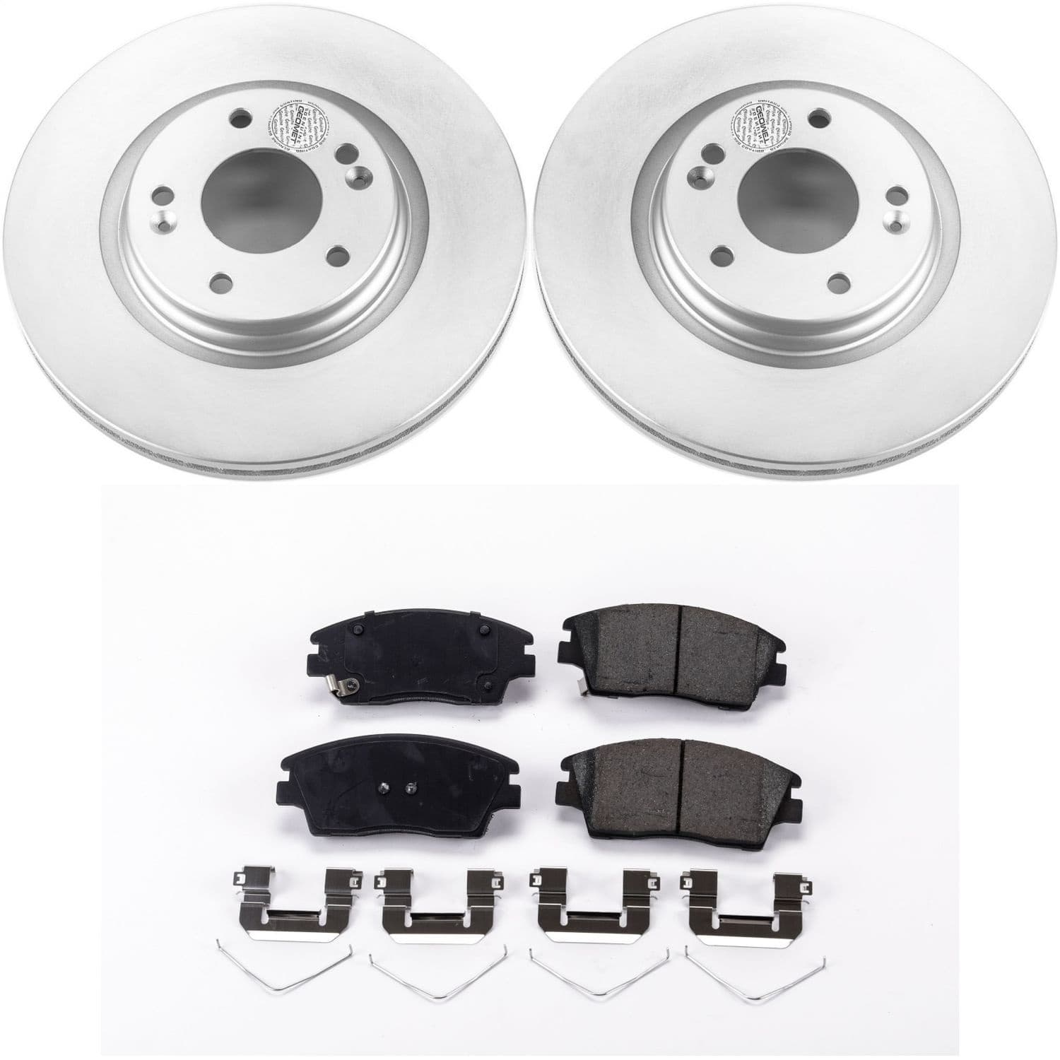 Power Stop - CRK7355 - Front - Disc Brake Pad and Rotor Kit image 1