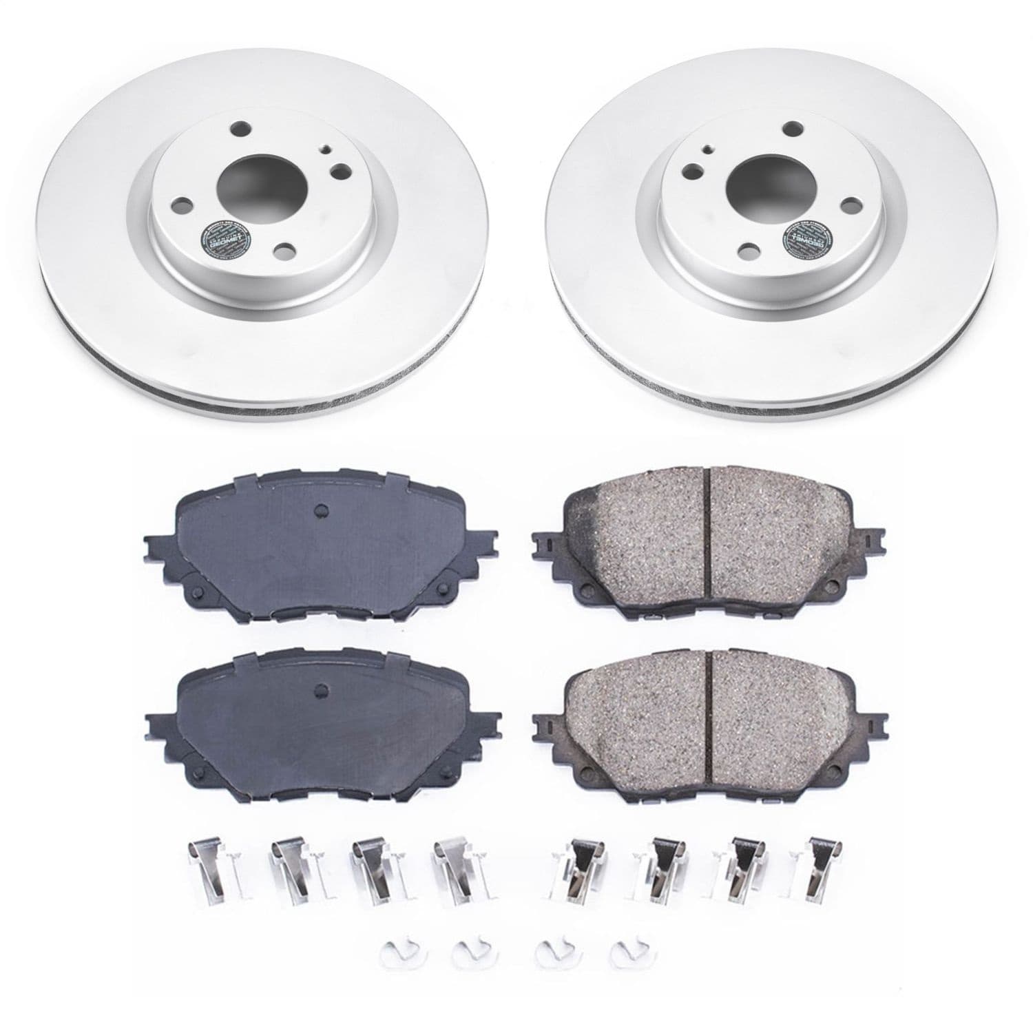 Power Stop - CRK7358 - Front - Disc Brake Pad and Rotor Kit image 1