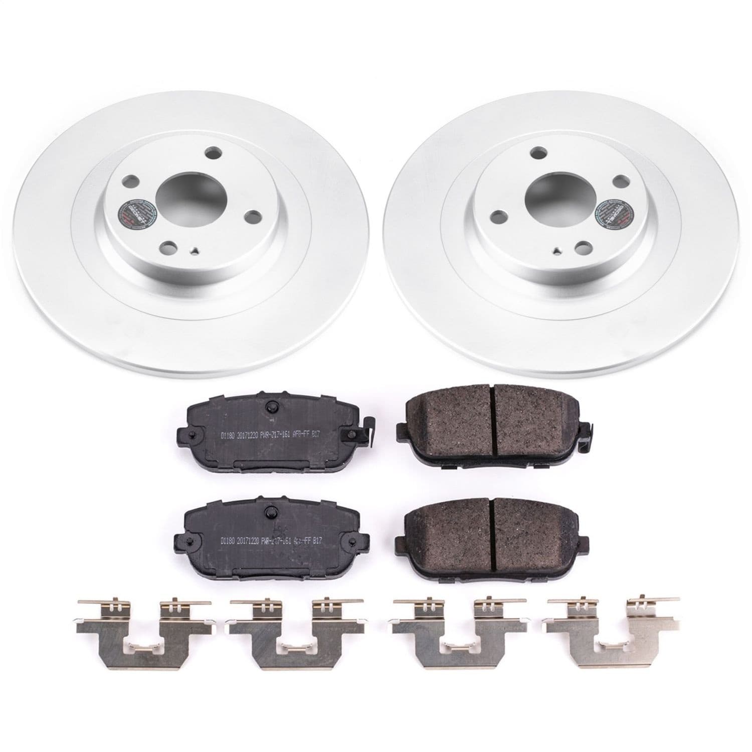 Power Stop - CRK7362 - Rear - Disc Brake Pad and Rotor Kit image 1