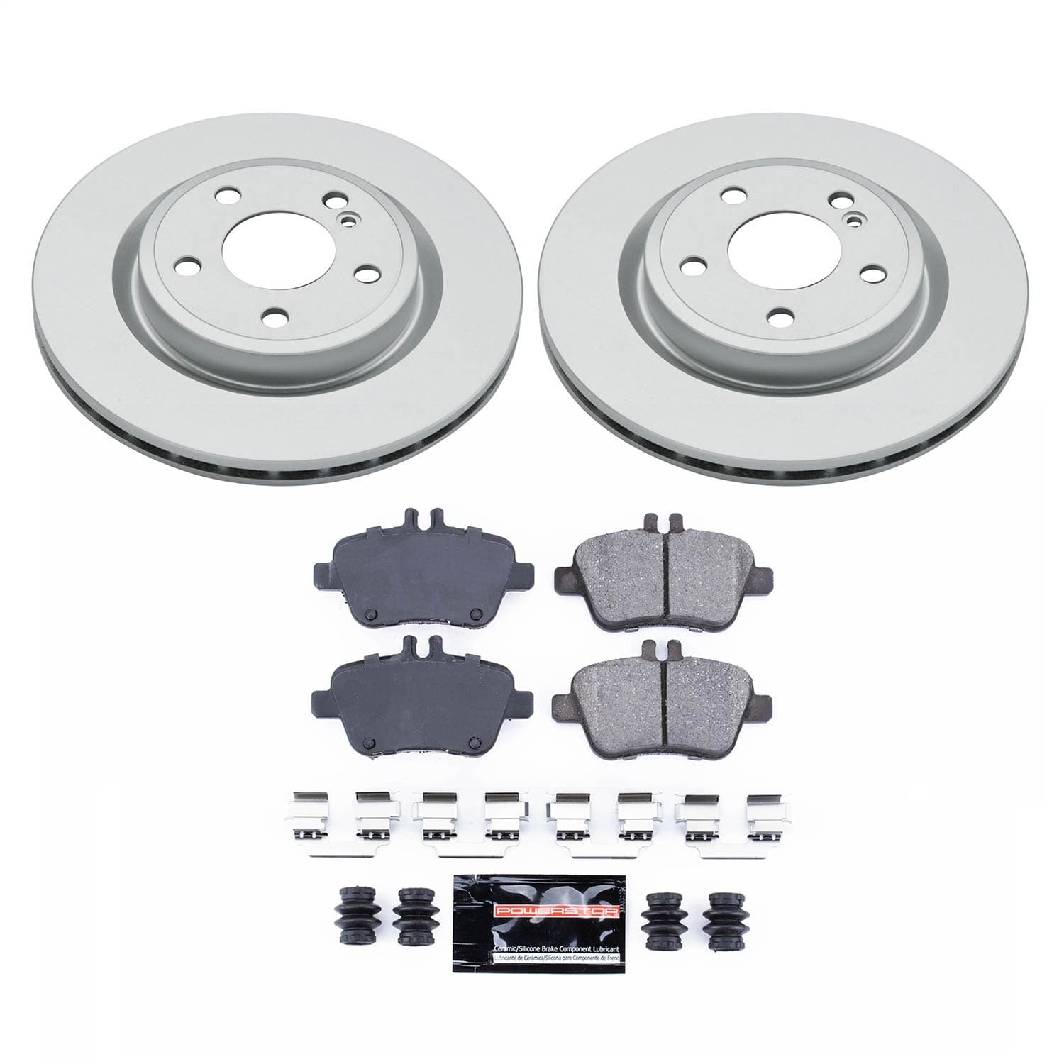 Power Stop - CRK7378 - Rear - Disc Brake Pad and Rotor Kit image 1