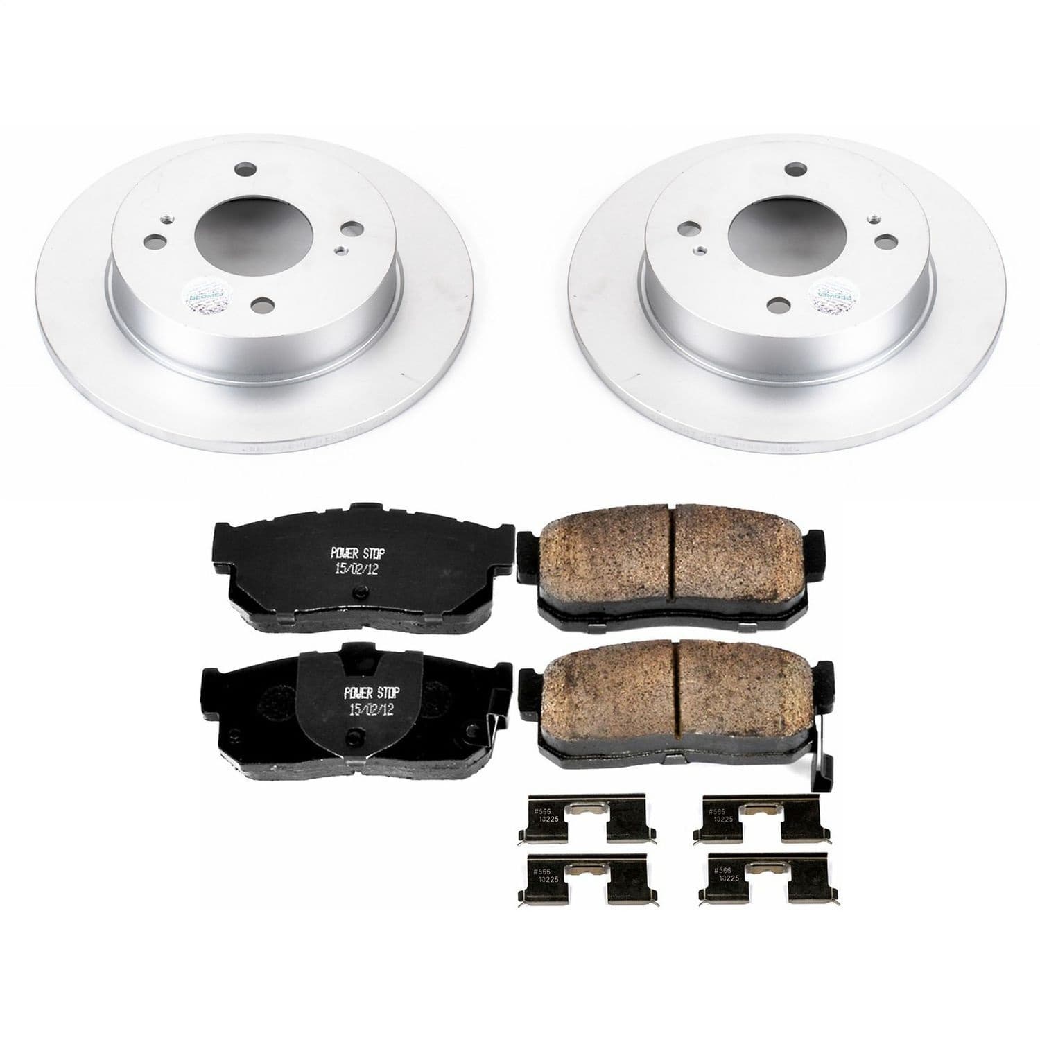 Power Stop - CRK740 - Rear - Disc Brake Pad and Rotor Kit image 1