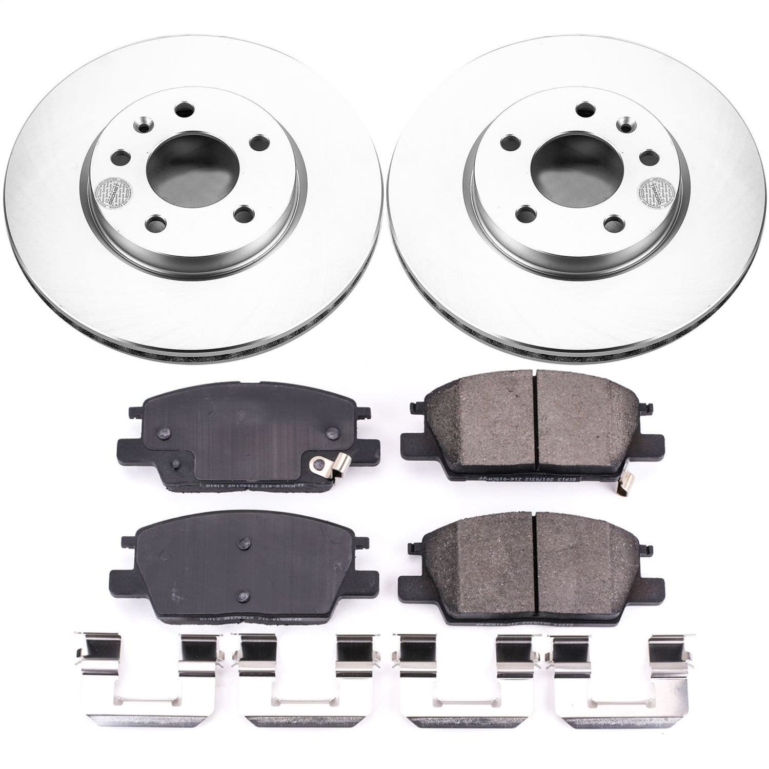 Power Stop - CRK7400 - Front - Disc Brake Pad and Rotor Kit image 1